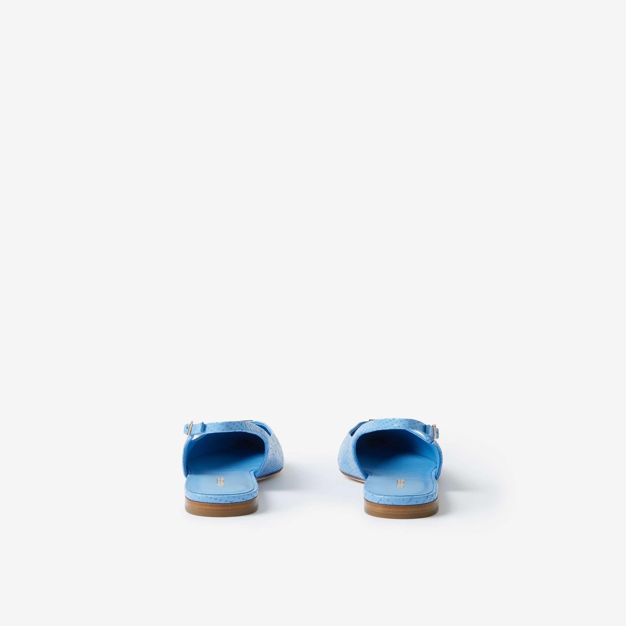 Monogram Motif Leather Slingback Point-toe Ballerinas - 3