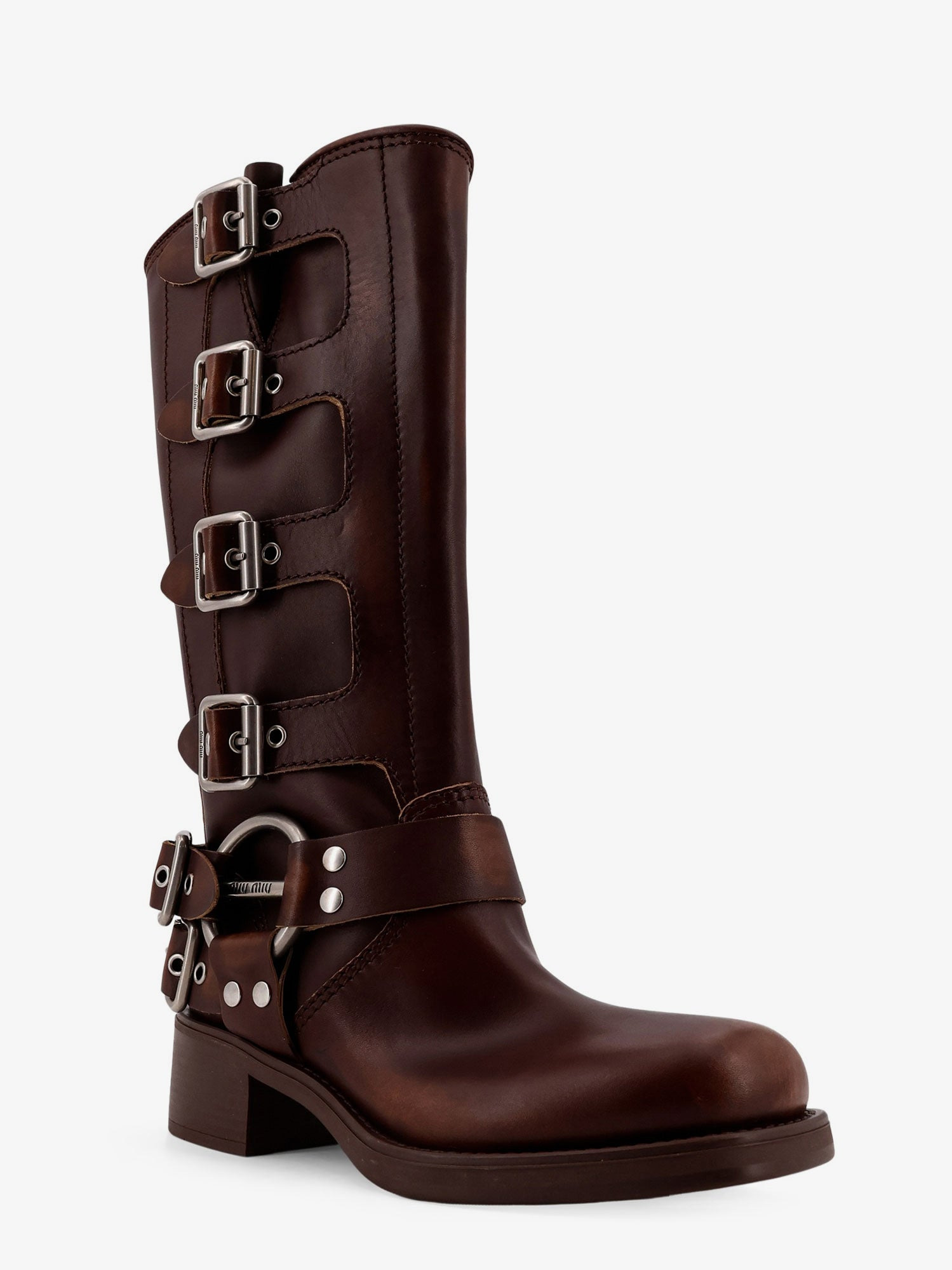 Miu Miu Leather Boots - 2