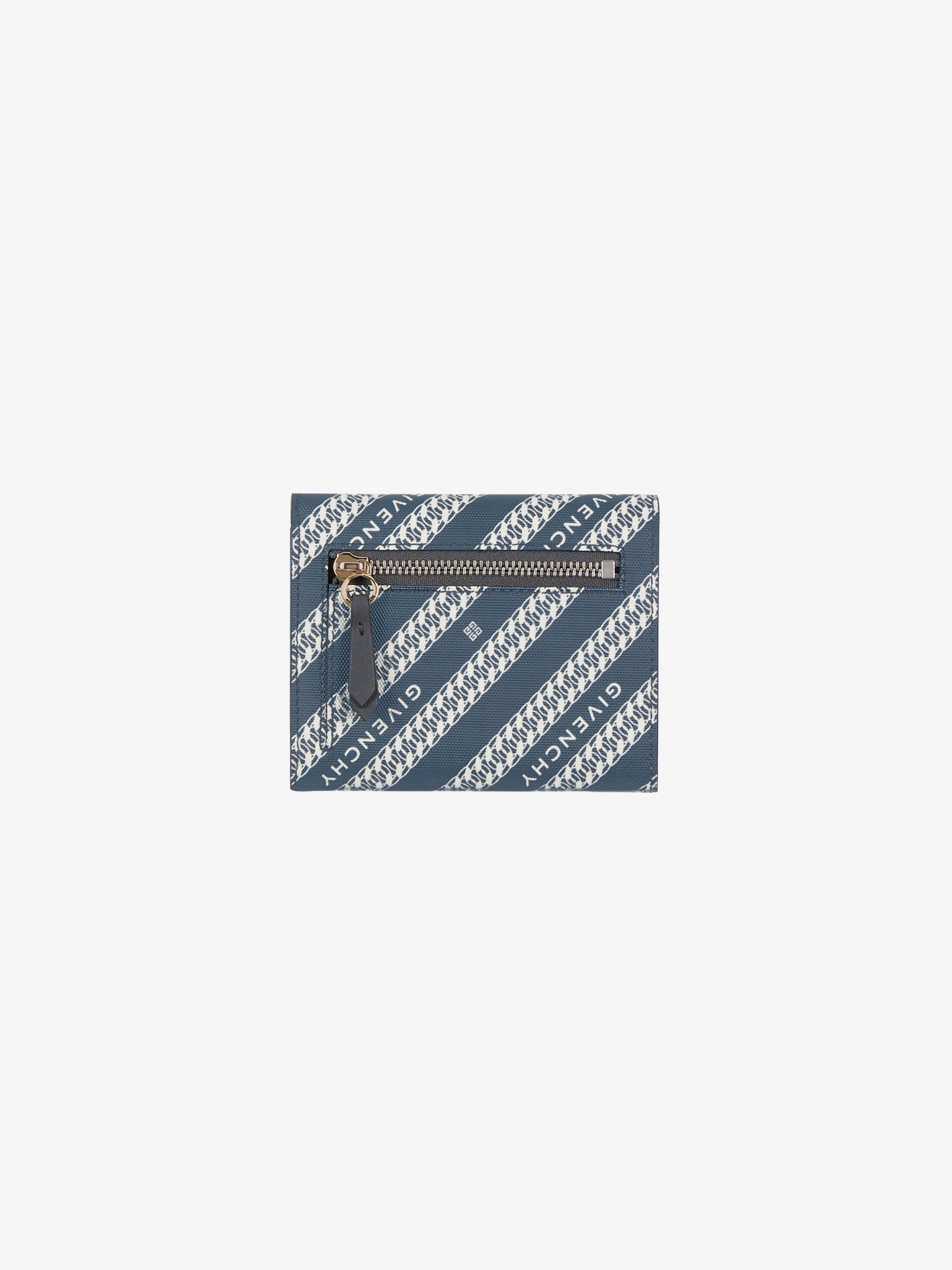 Bond tri-fold wallet in GIVENCHY chain coated canvas - 3