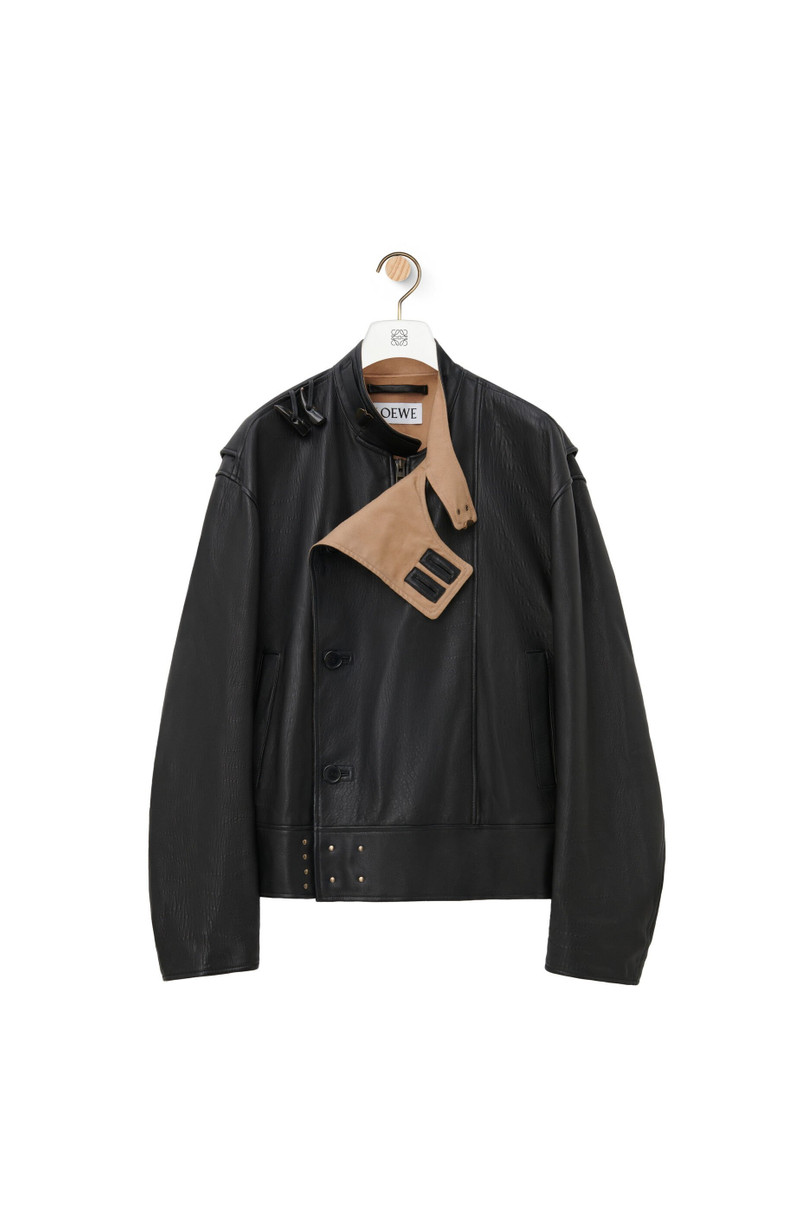 Biker jacket in nappa lambskin 1