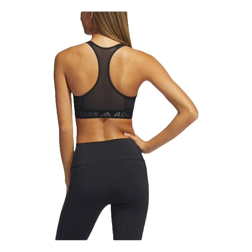 (WMNS) adidas Don't Rest Badge of Sport Bra 'Black White' GL0579 - 3