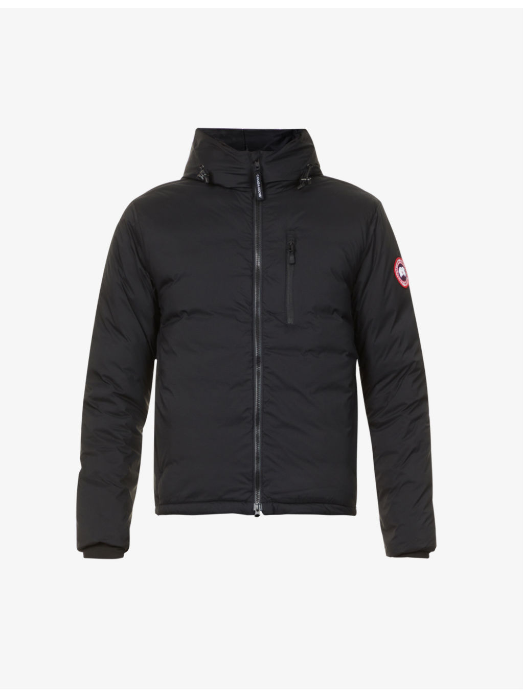 Lodge logo-patch shell-down hooded puffer jacket - 2