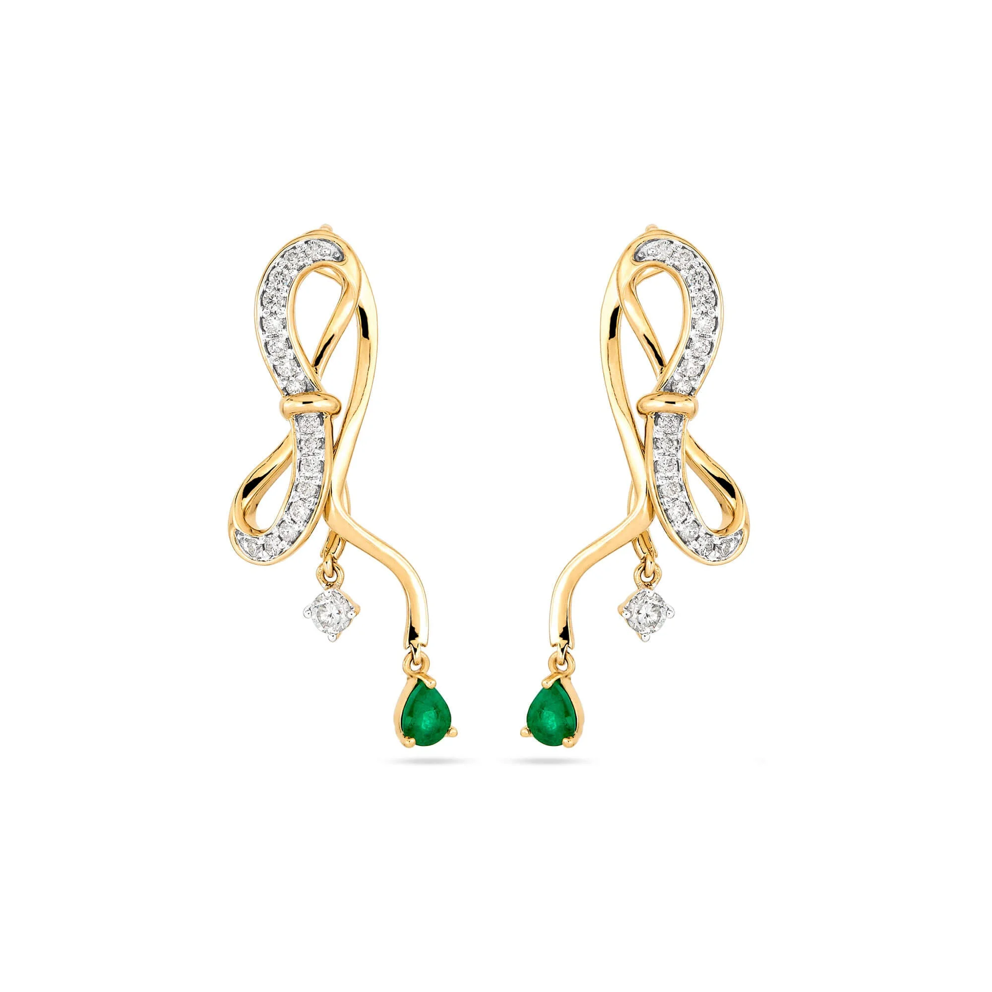 Bow Nouveau Gala Earrings - 1