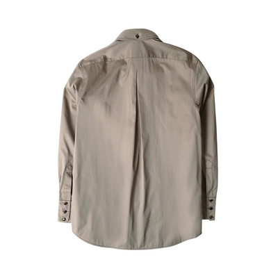 Lemaire Lemaire Wrap Overshirt 'Brown' outlook