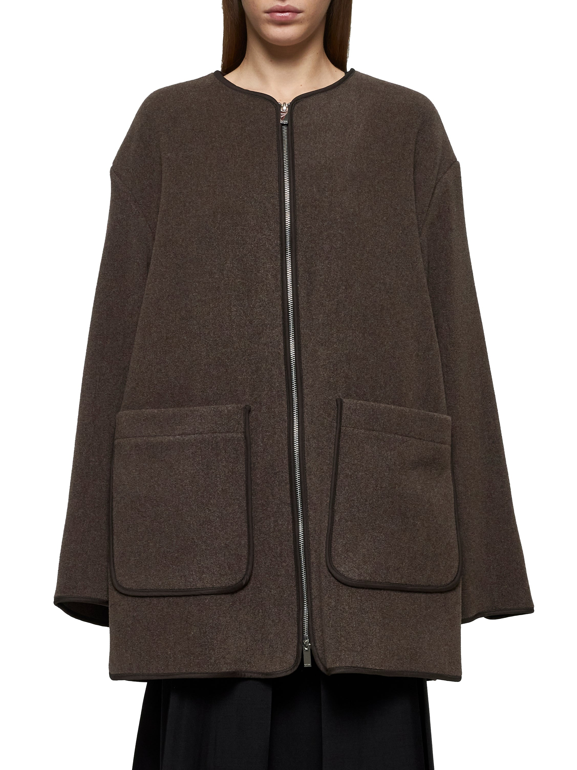 Brown felt jacket - 3
