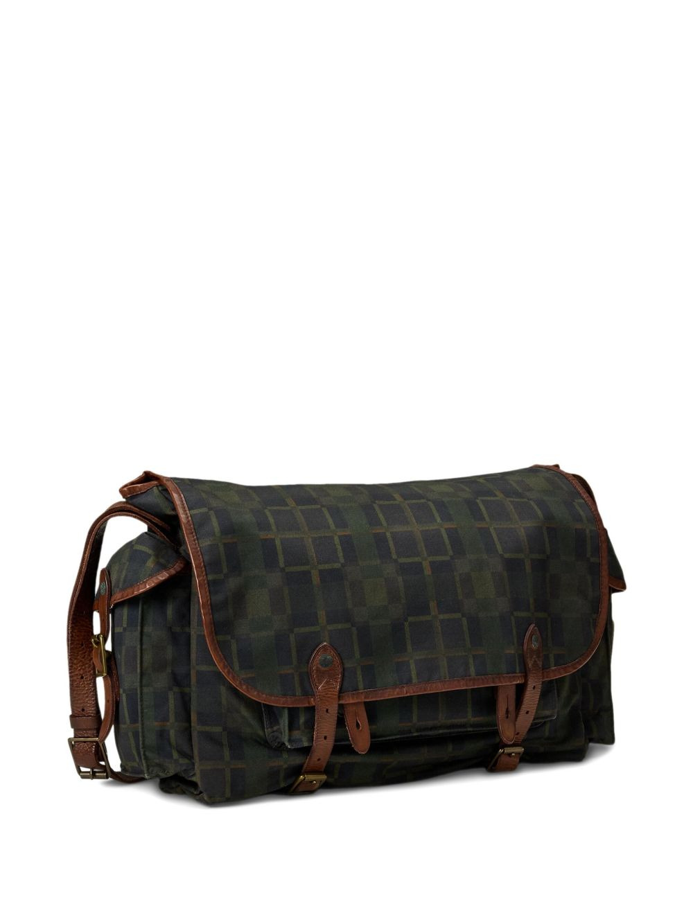 medium checked messenger bag - 2
