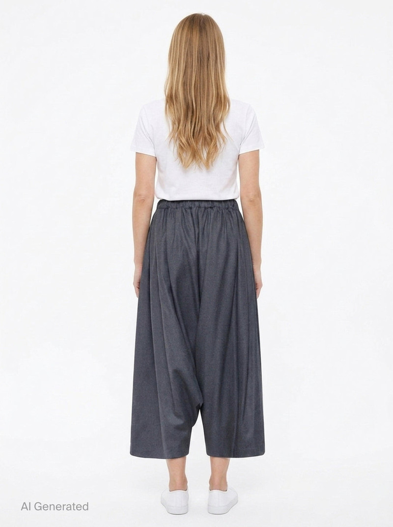Elastic Waist Wide Leg Pants 5