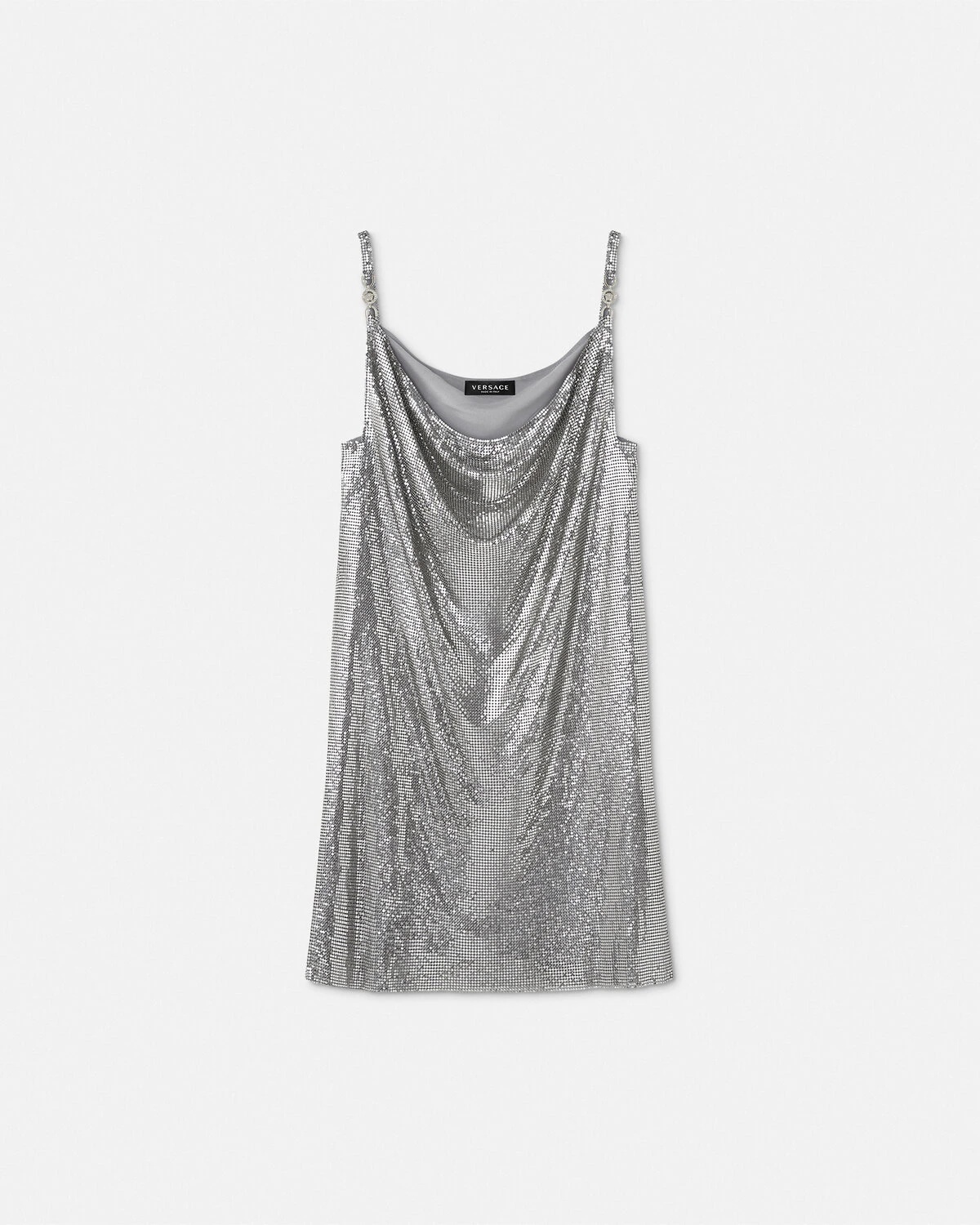 Metal Mesh Slip Mini Dress - 1