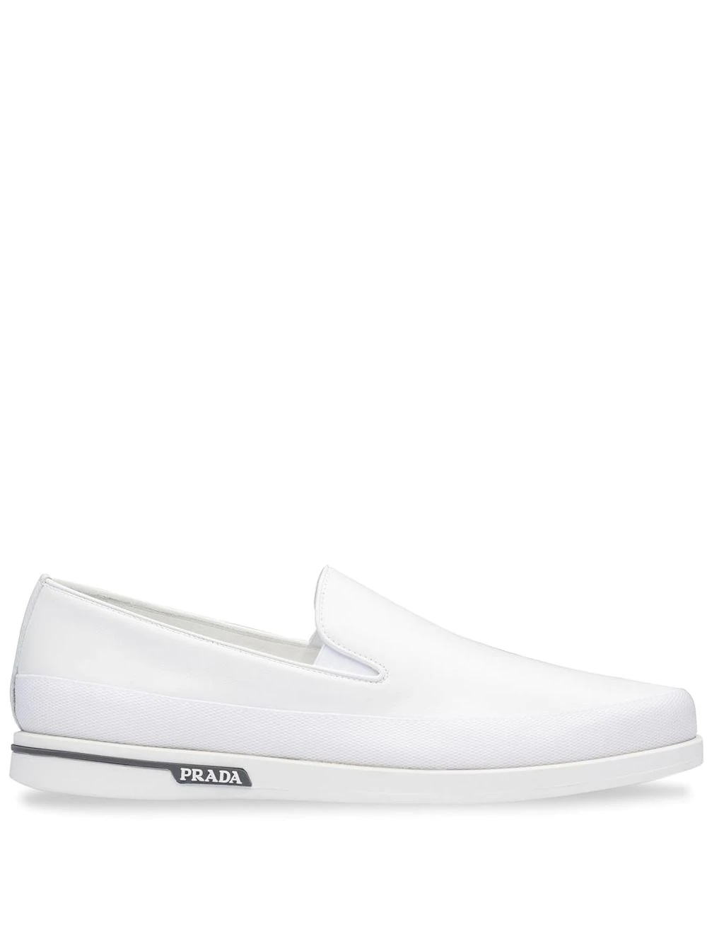 leather slip-on sneakers - 1