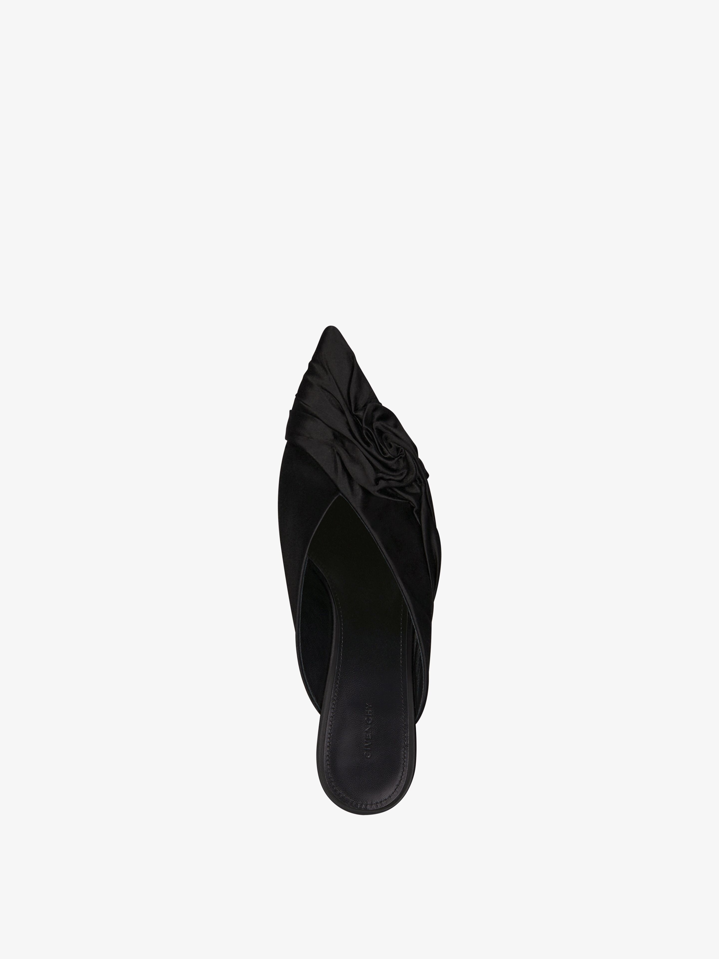 TWIST MULES IN SATIN - 5
