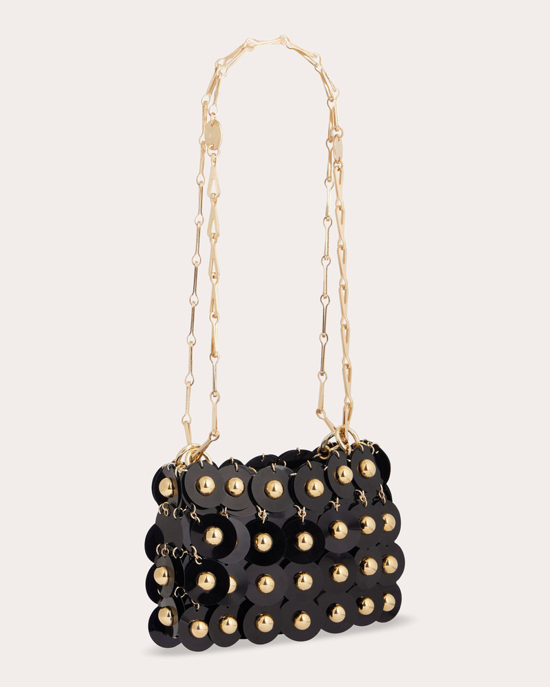 rabanne Sparkle Studded Paillette Shoulder Bag outlook