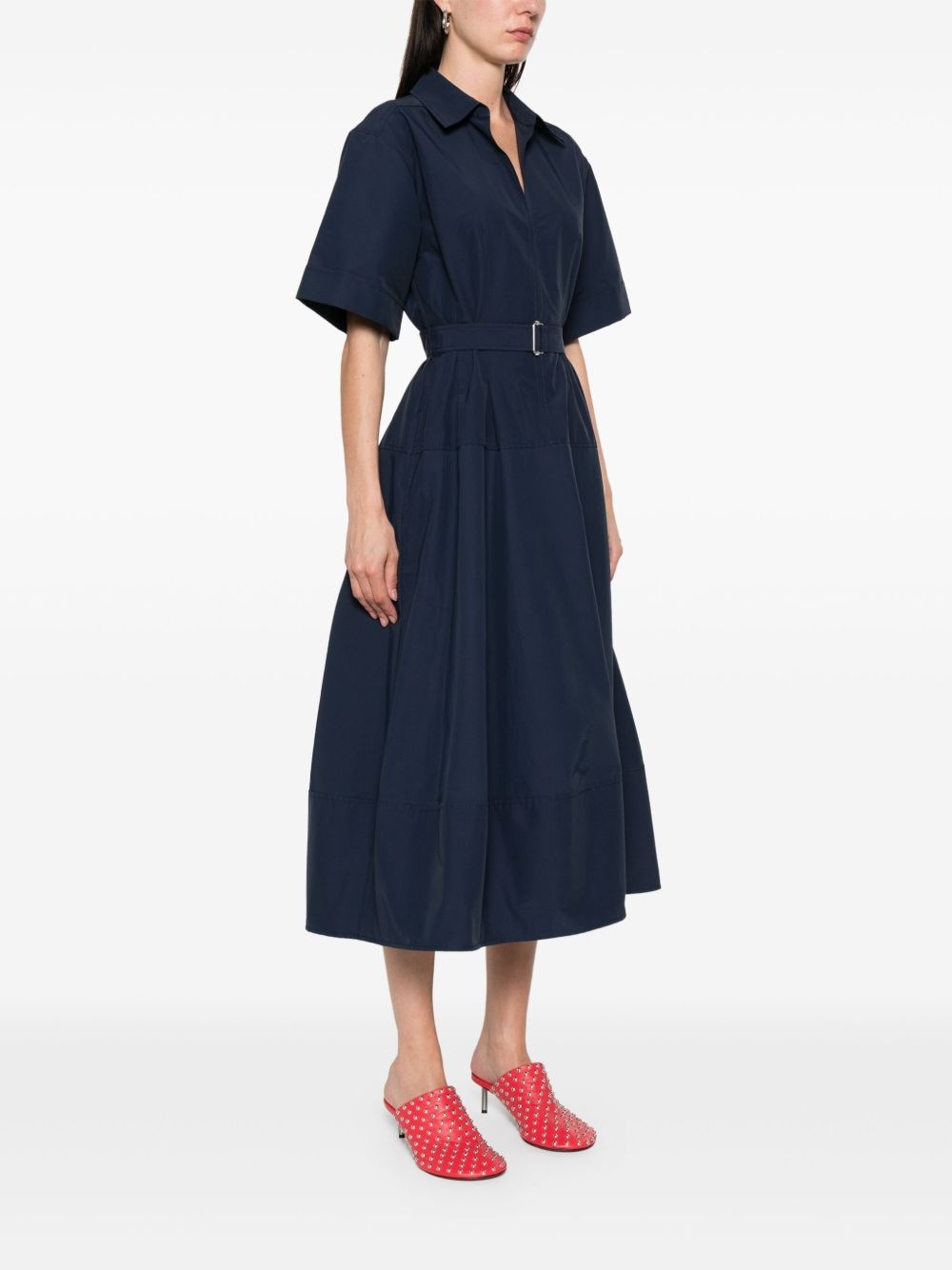 belted midi dress - 3
