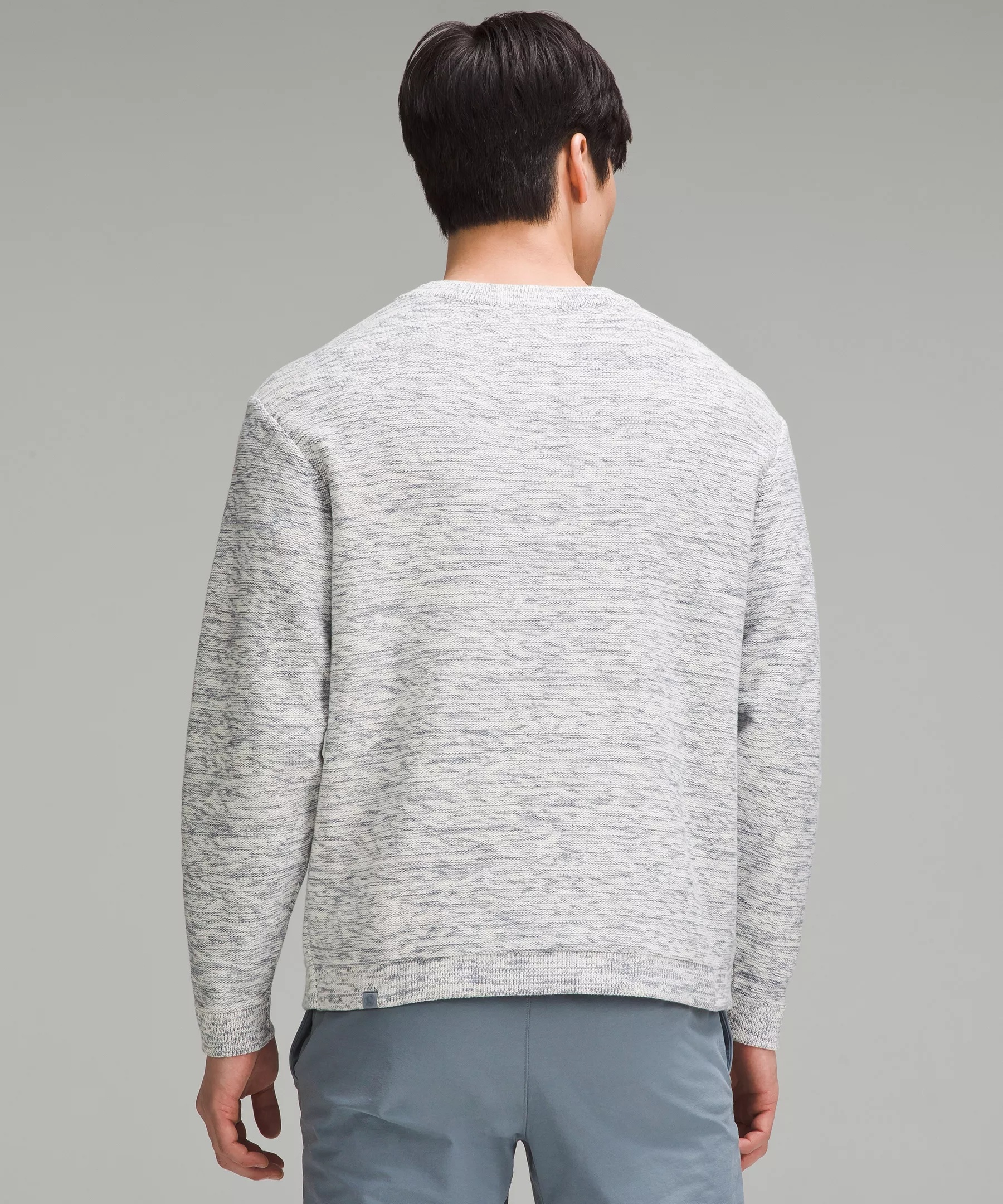 Relaxed-Fit Crewneck Knit Sweater - 3