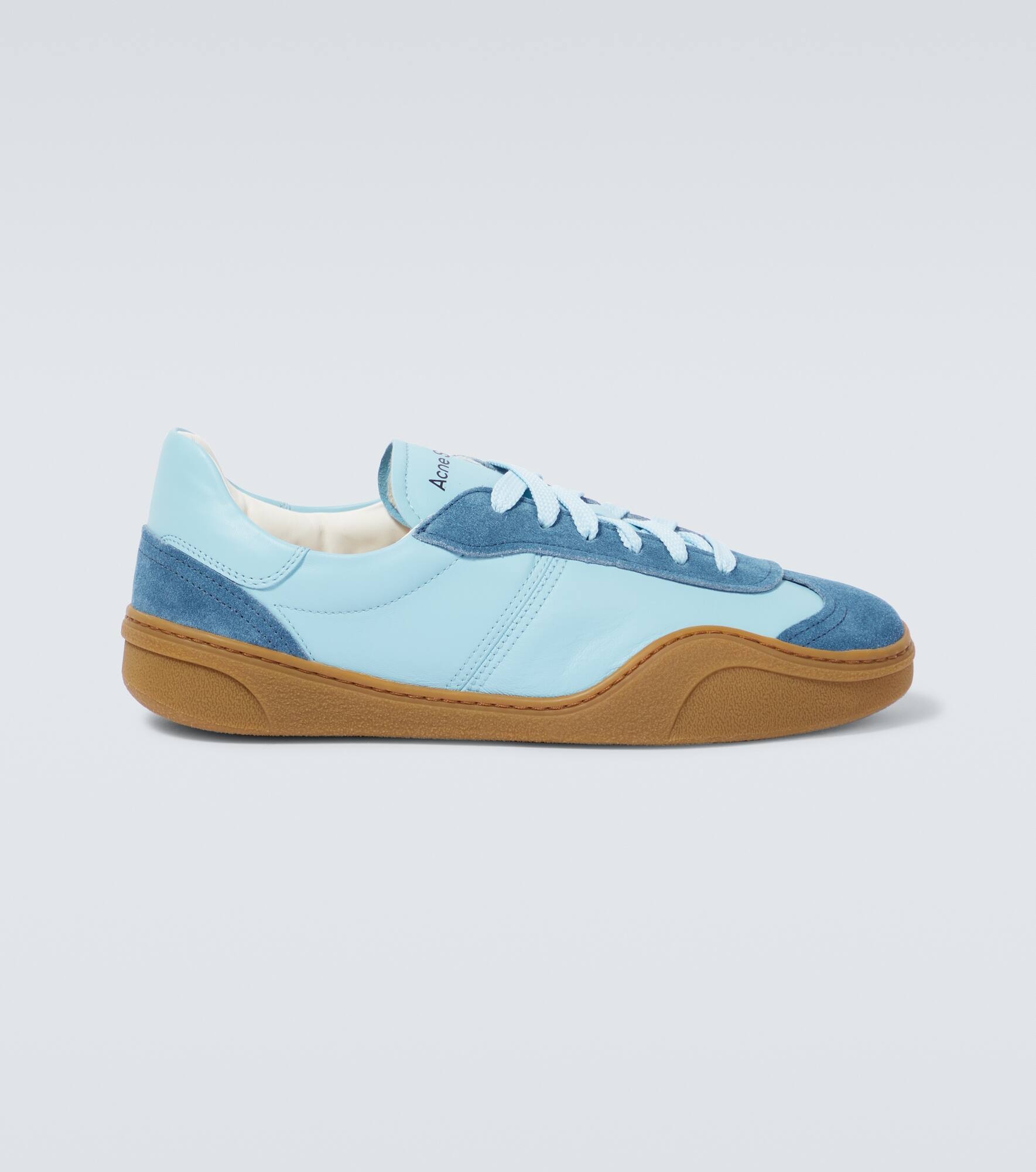 Bars M suede-trimmed sneakers - 1