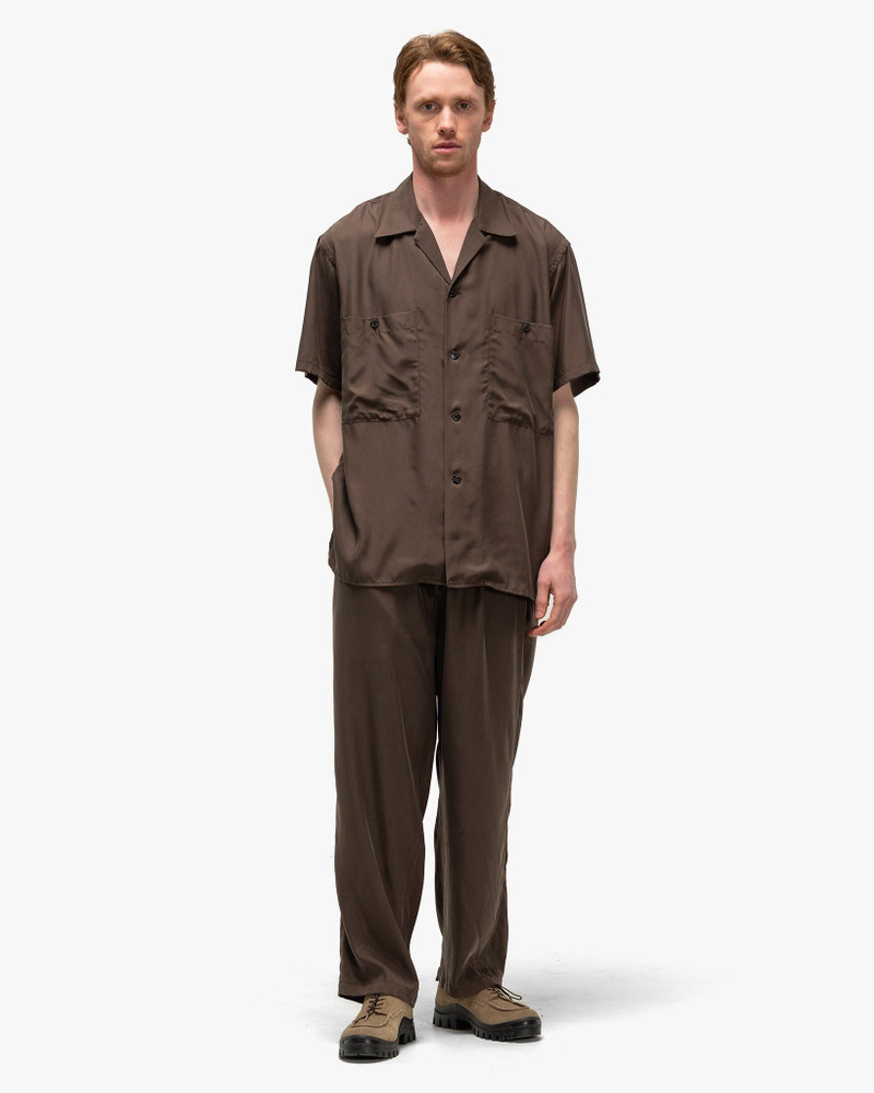 YOKE Cupro Easy Pants Brown outlook