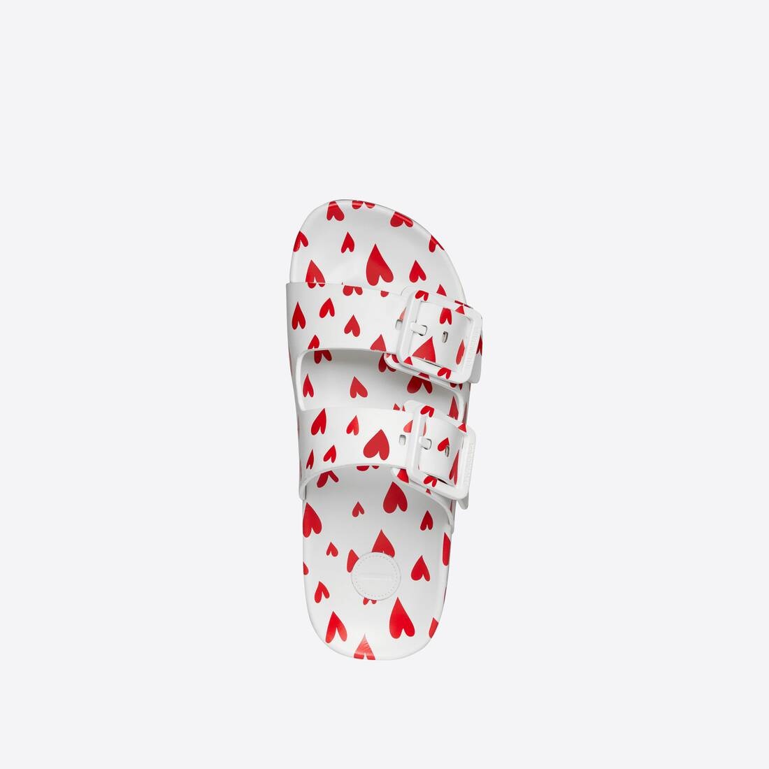 Women's Valentine's Day 22 Mallorca Sandal Heart Printed in White - 3