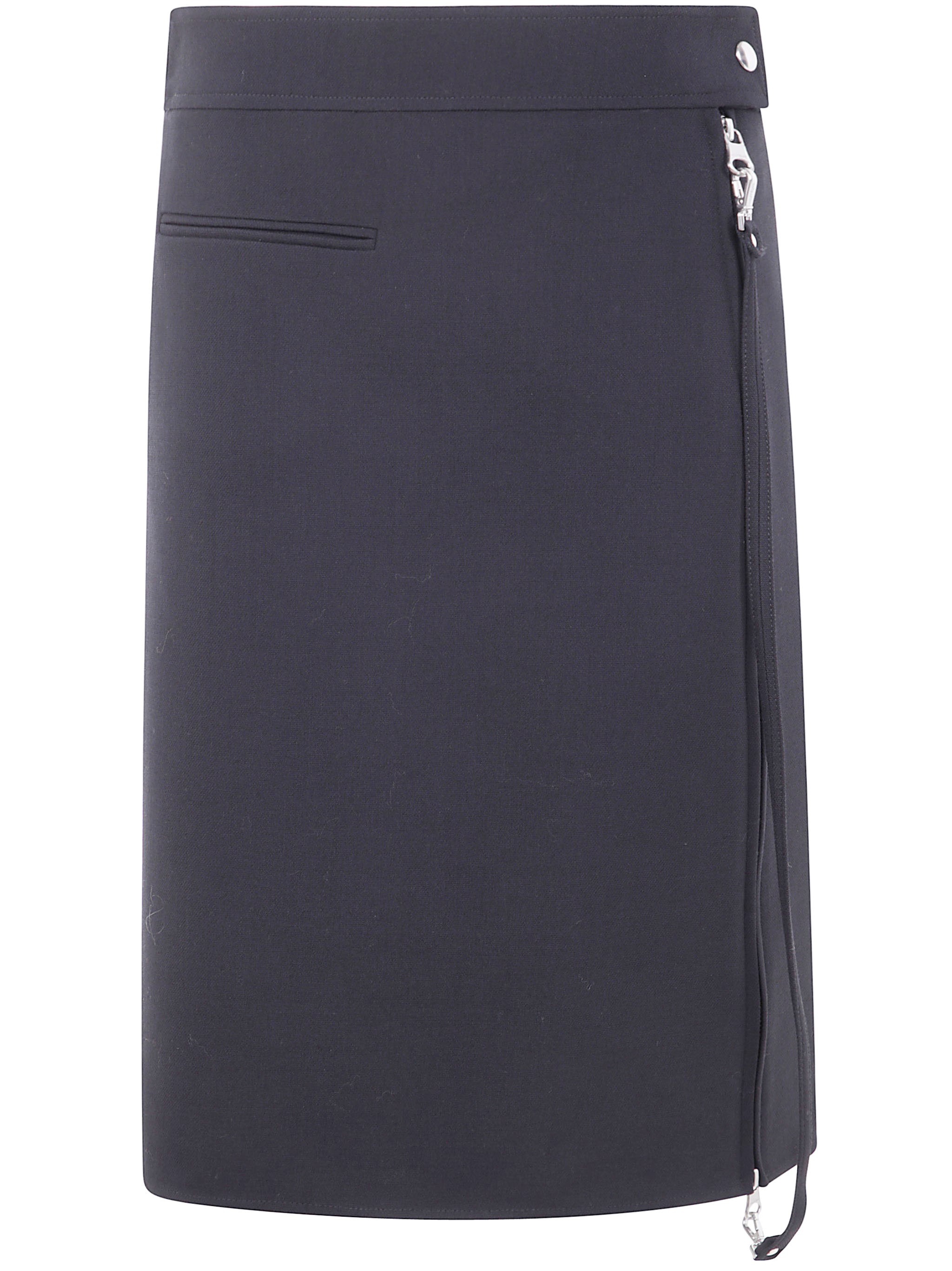 The ZIPPED HERITAGE CREPE SKIRT by COURREGES embodies timeless sophistication in the women's fashion - 1