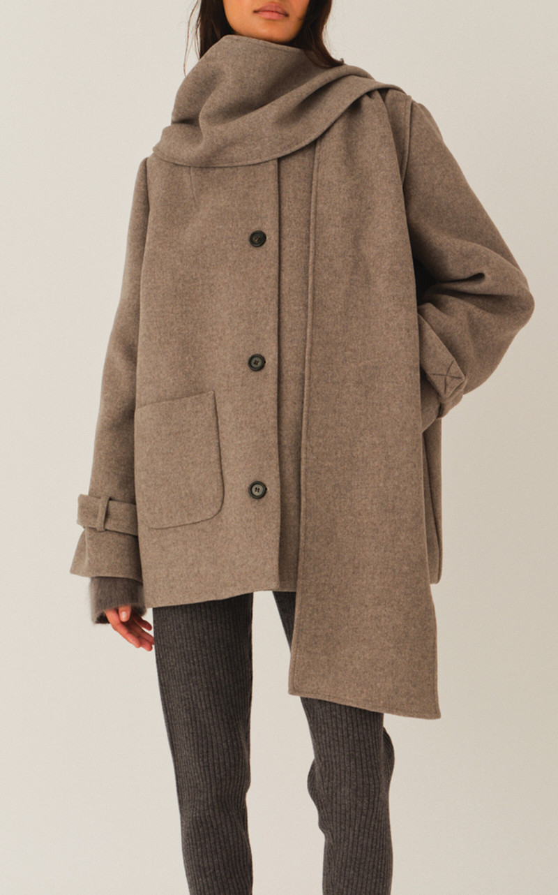 The Garment Clooney Wool Coat tan outlook