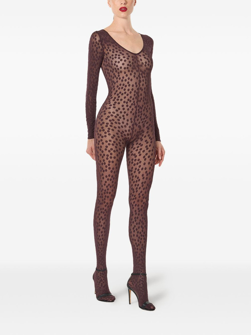 Wolford dots-pattern catsuit outlook