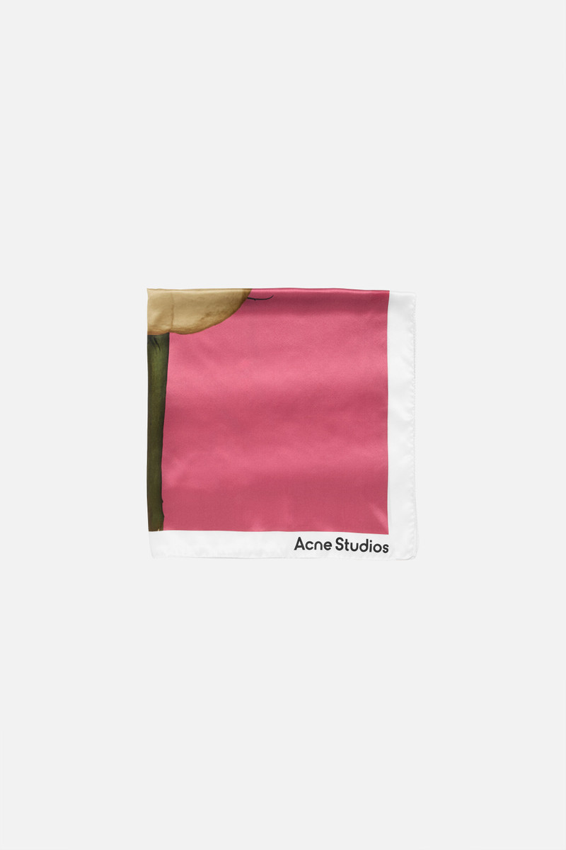 Square silk scarf - Old pink 1