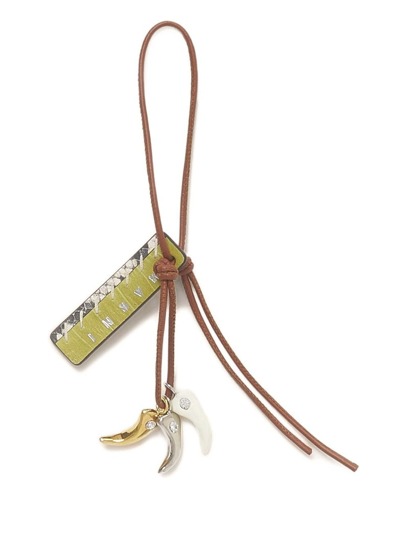 leather knotted keyring 1