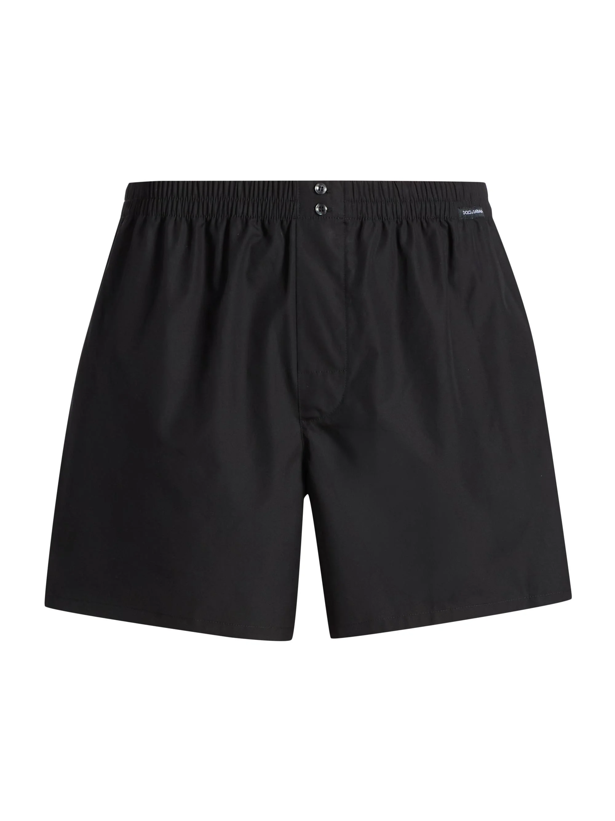 Men's Sporty Cotton Poplin Boxer Shorts - Nero - 1