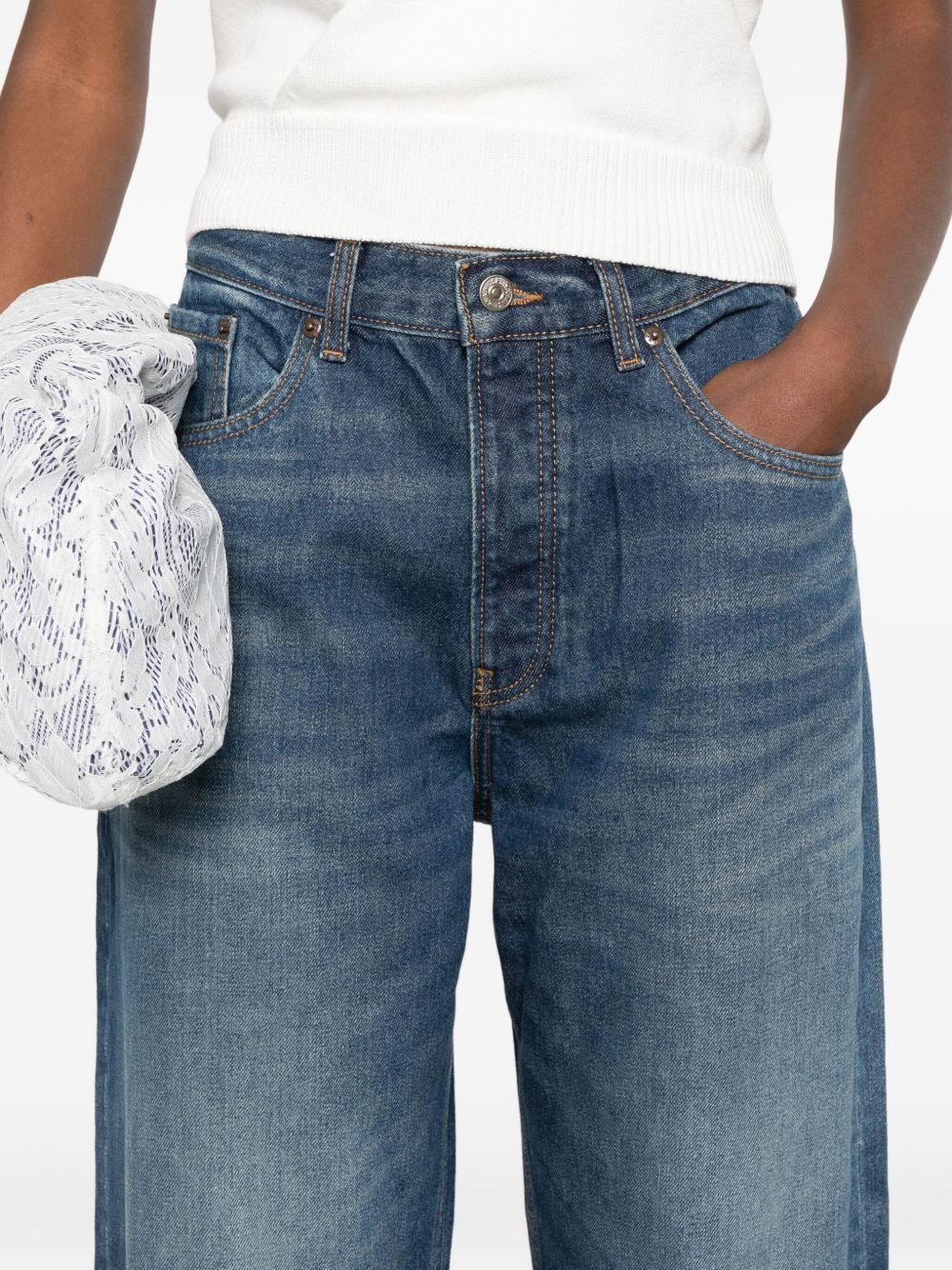 wide-leg jeans - 5