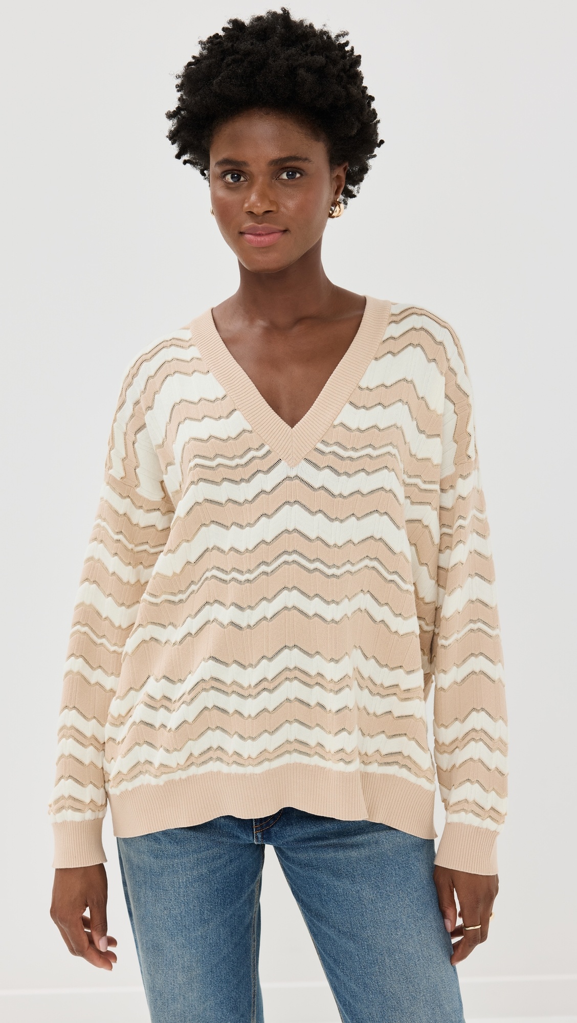 V Neck Sweater - 6