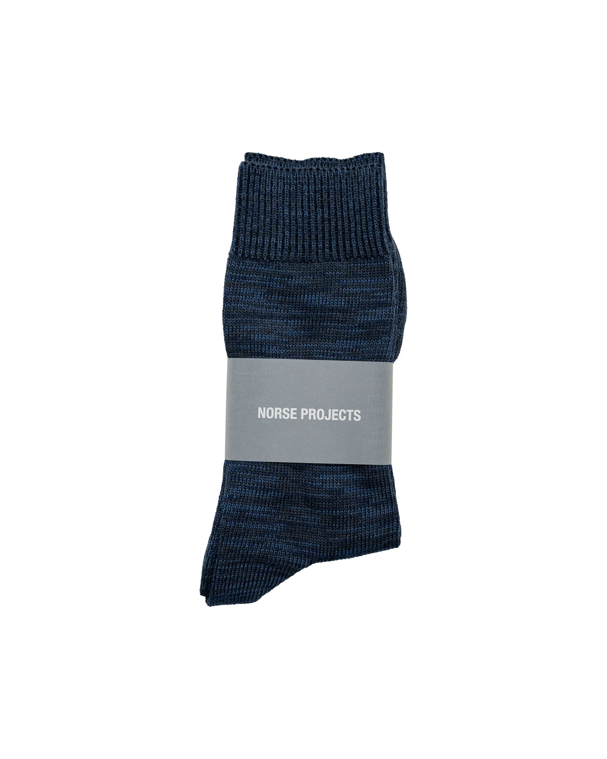 Bykle Heavy Cotton Twist Sock Dark Blue - 1
