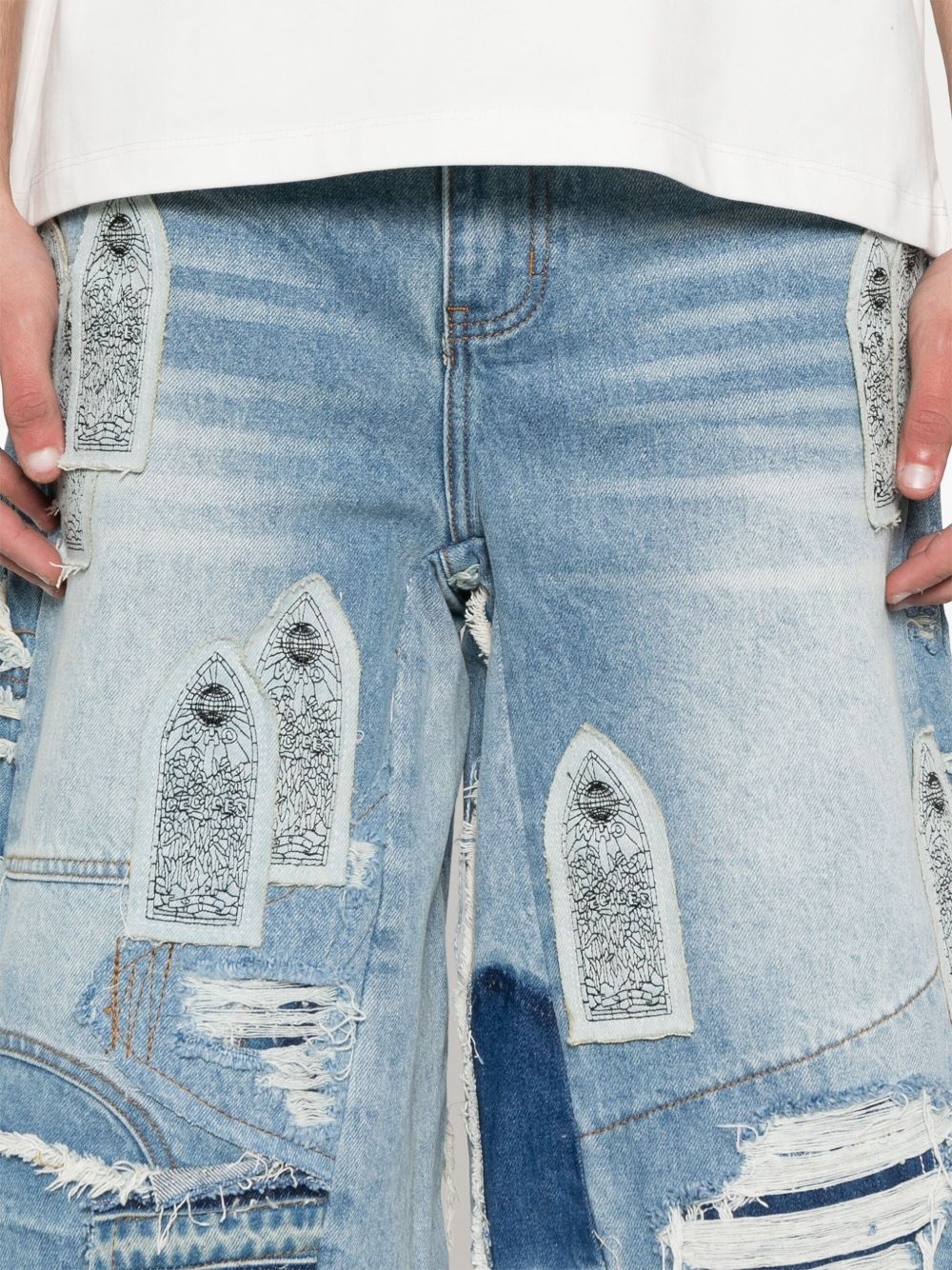Patched Arch Repaired Blowout shorts - 5