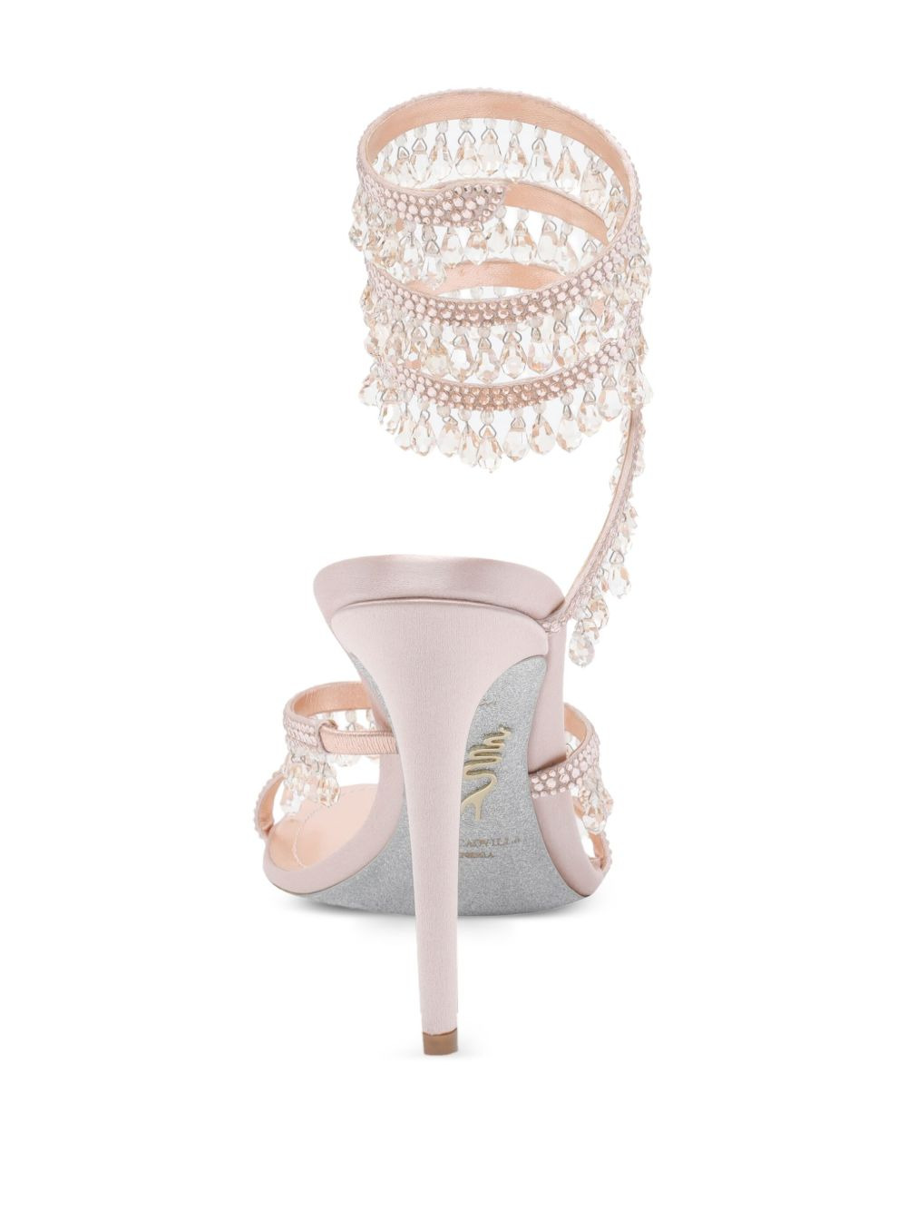 105mm crystal-chandelier heeled sandals - 4