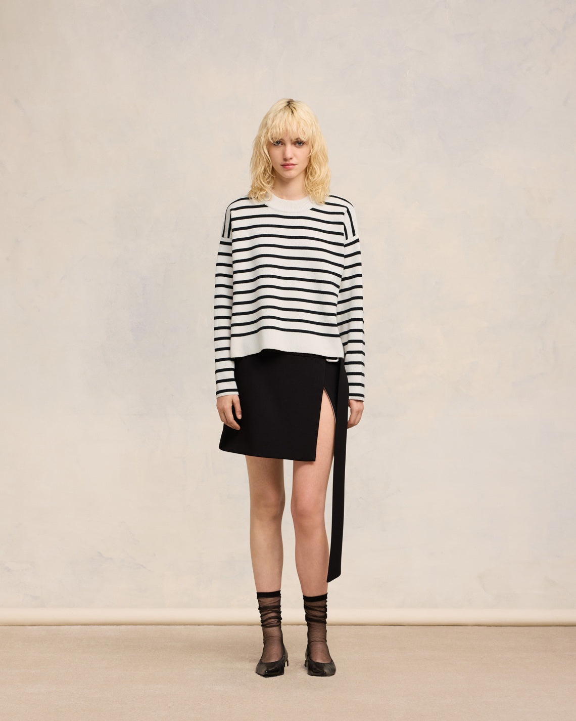 AMI EMBROIDERY SAILOR CREWNECK SWEATER - 2