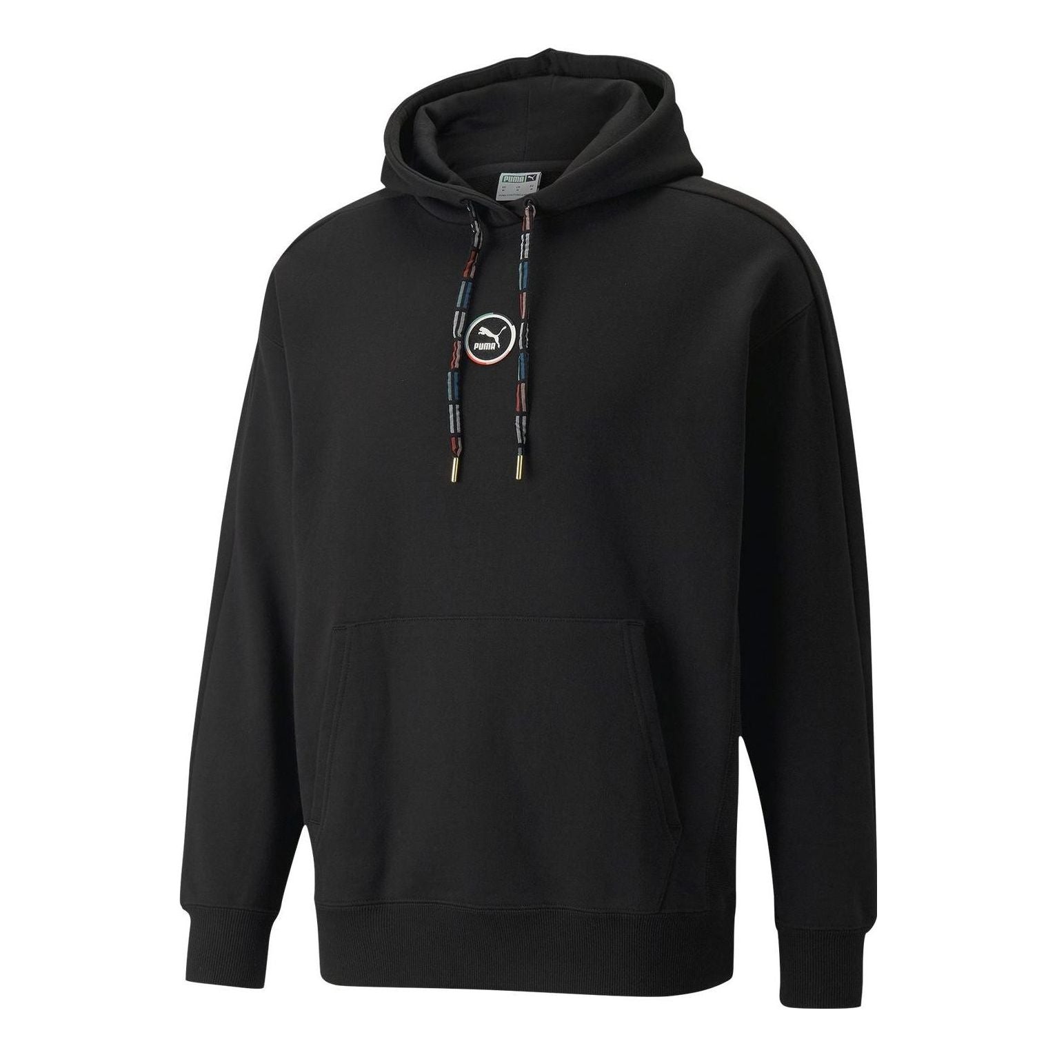 PUMA Circle Logo Hoodie 'Black' 535374-01 - 1