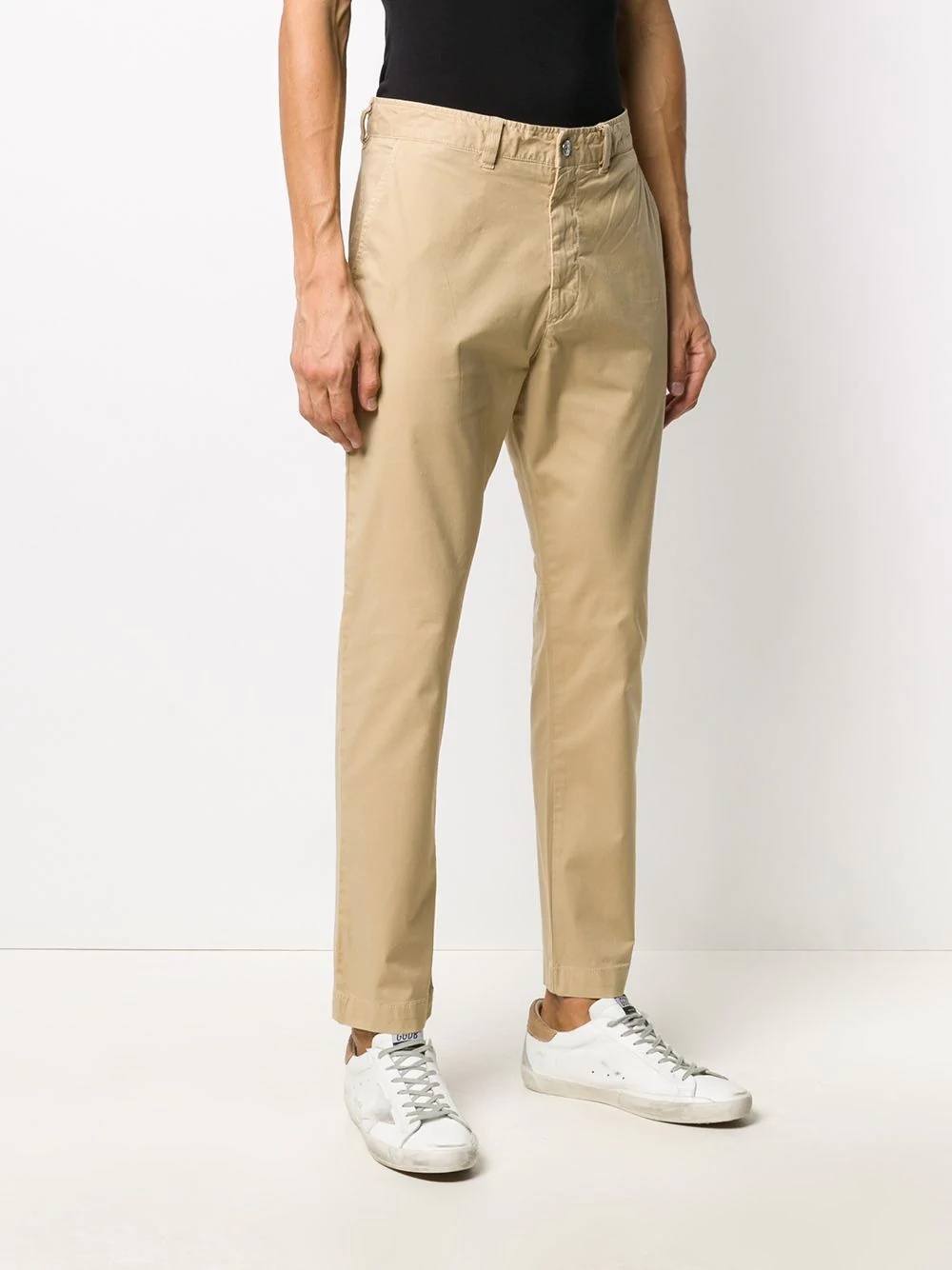 cropped slim-fit trousers - 3