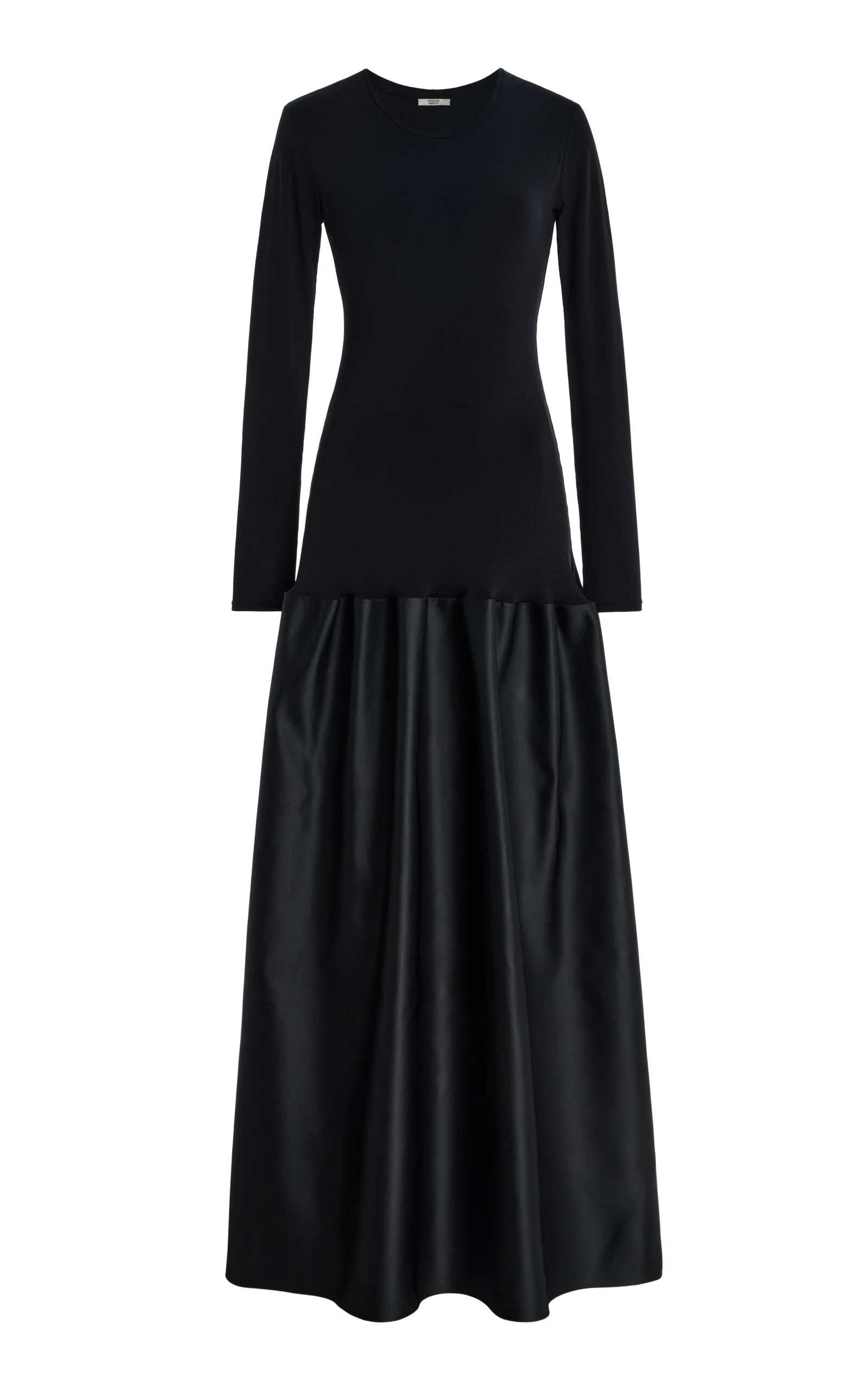 Catrin Flared Satin Dress black - 1