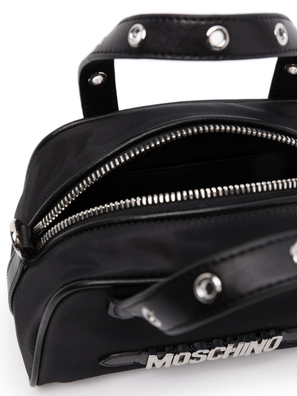 logo-plaque eyelet-detailed tote bag - 5