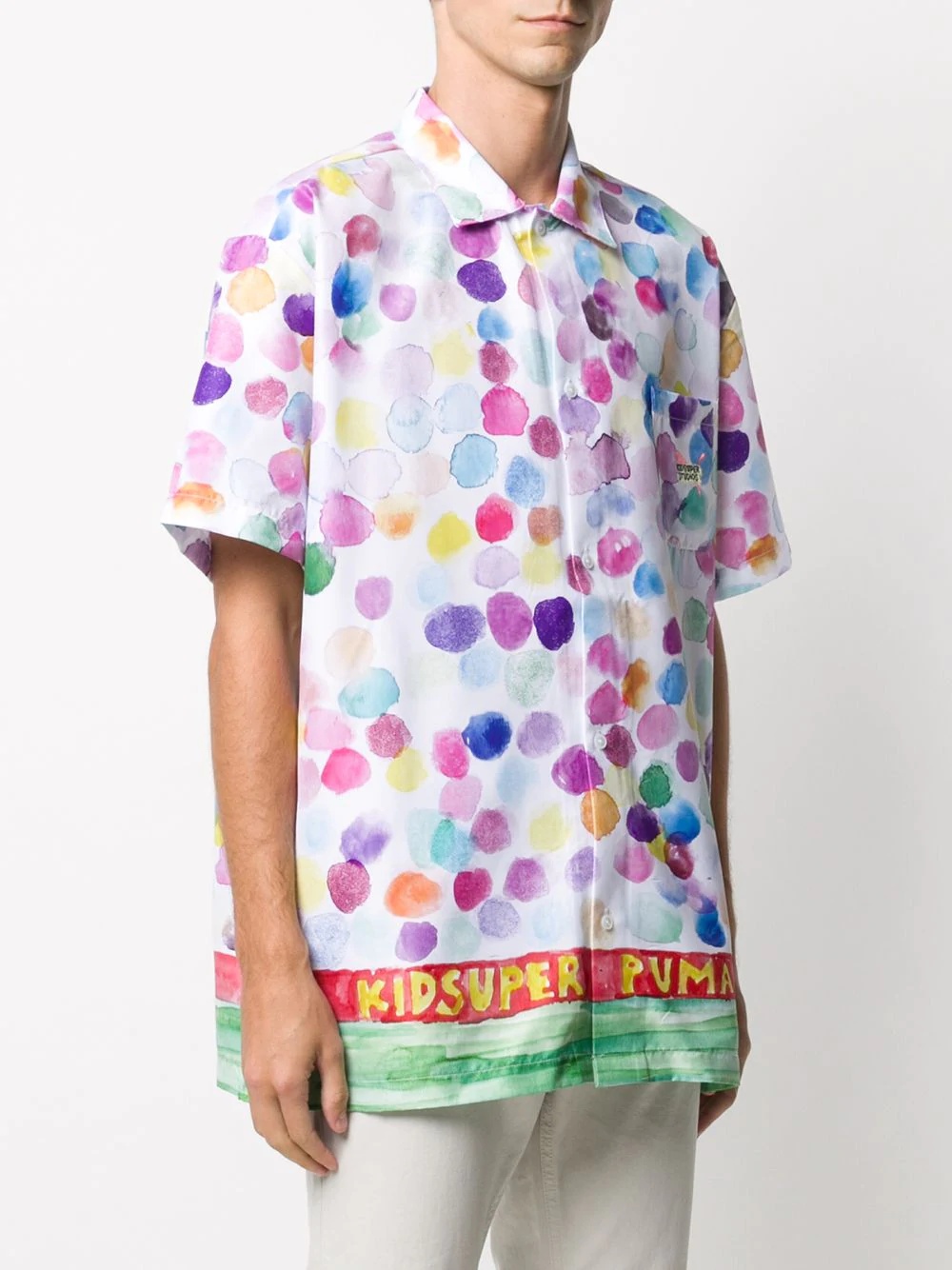 x KidSuper aquarela-print shirt  - 3