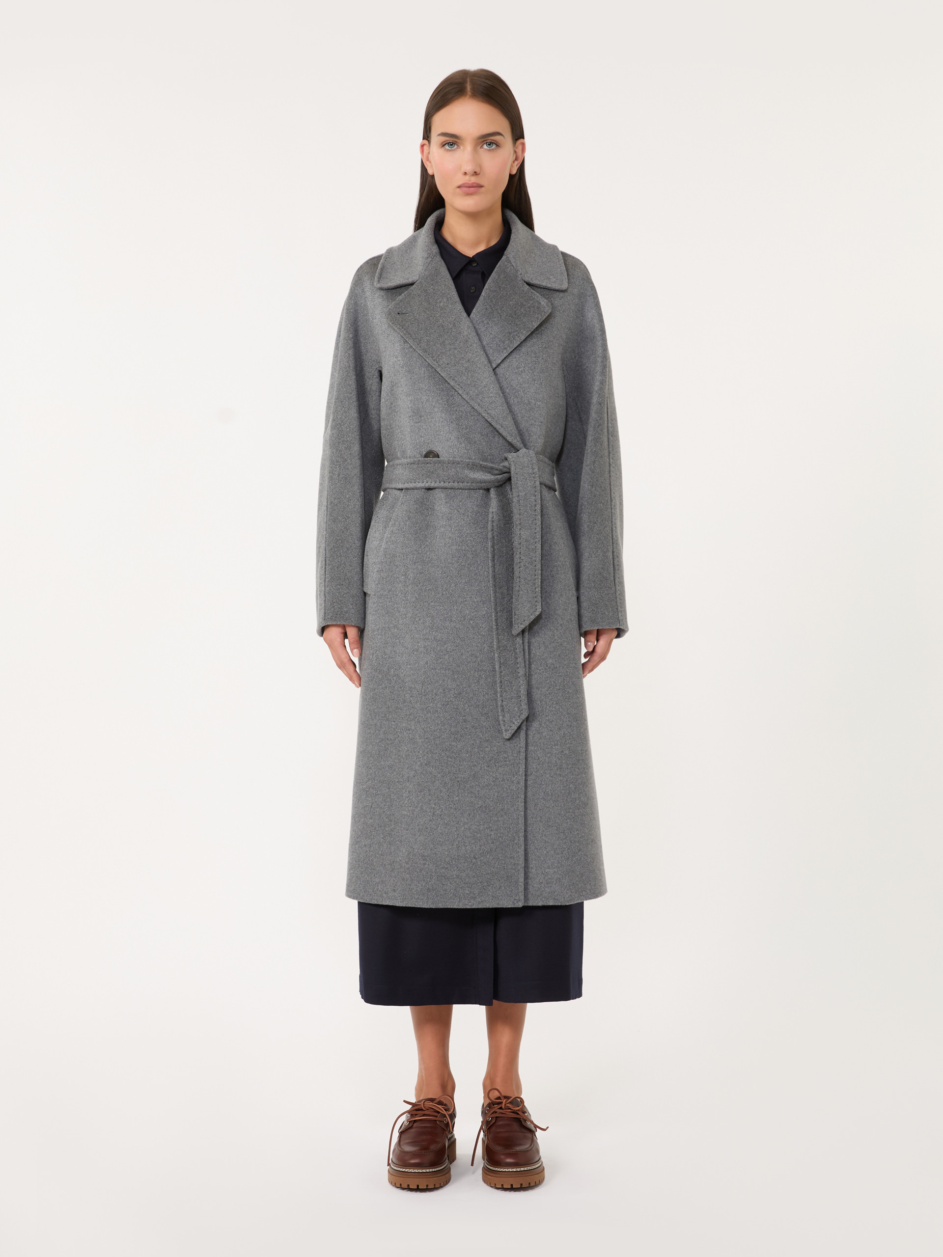 RESINA Double-breasted wool midi coat - 3