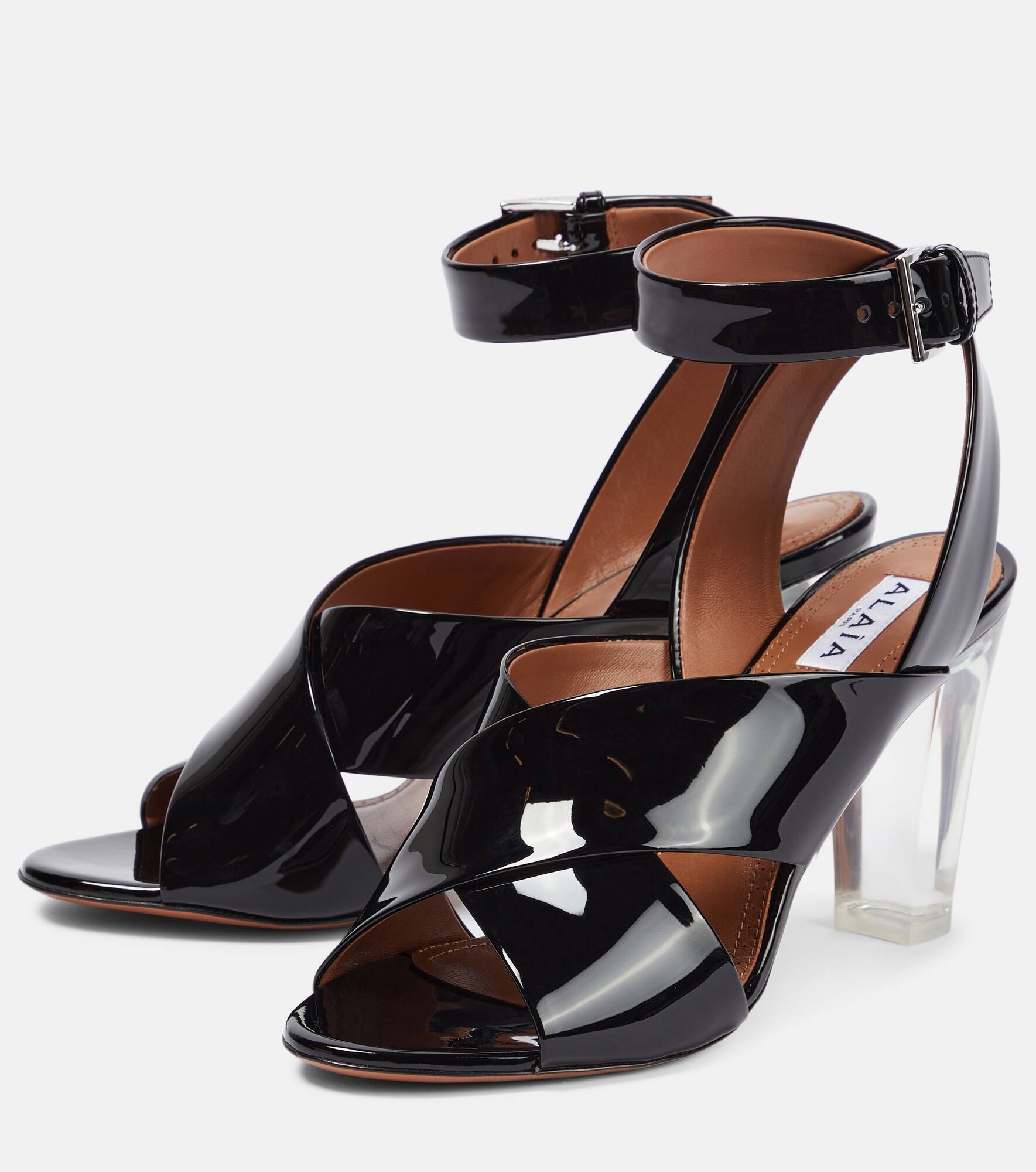 Studded leather sandals - 5