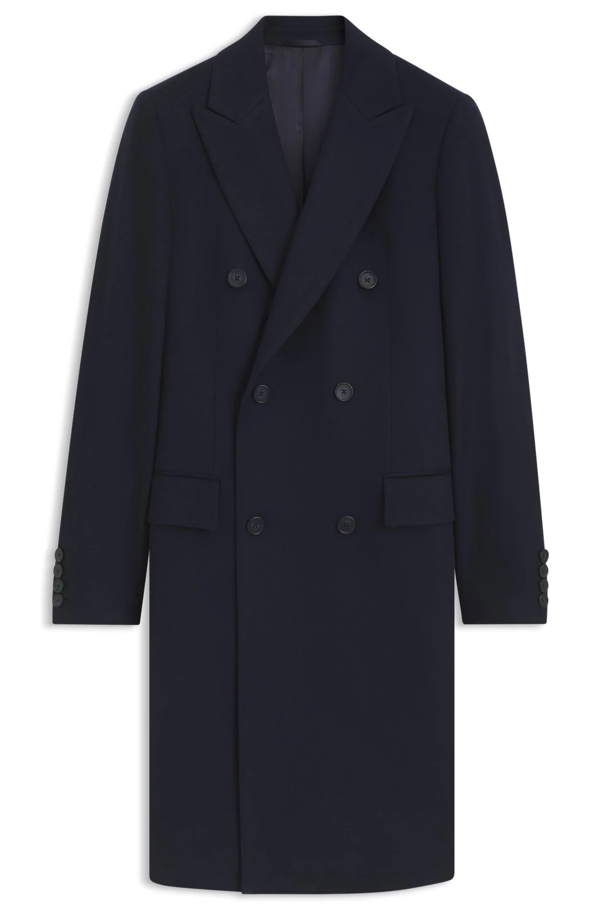 BOSS BY BECKHAM LONG COAT IN VIRGIN WOOL AND CASHMERE - 1