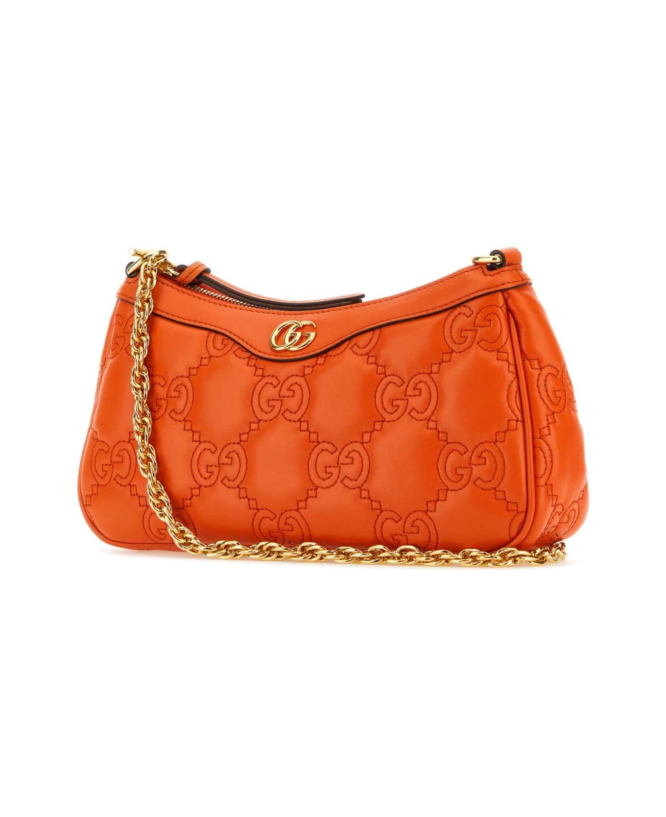 Orange Leather Handbag - 2