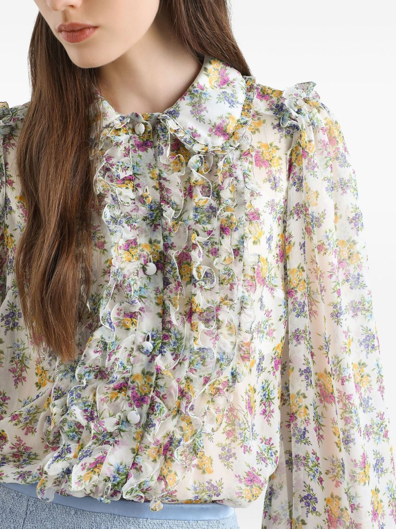 ruffled floral blouse 5