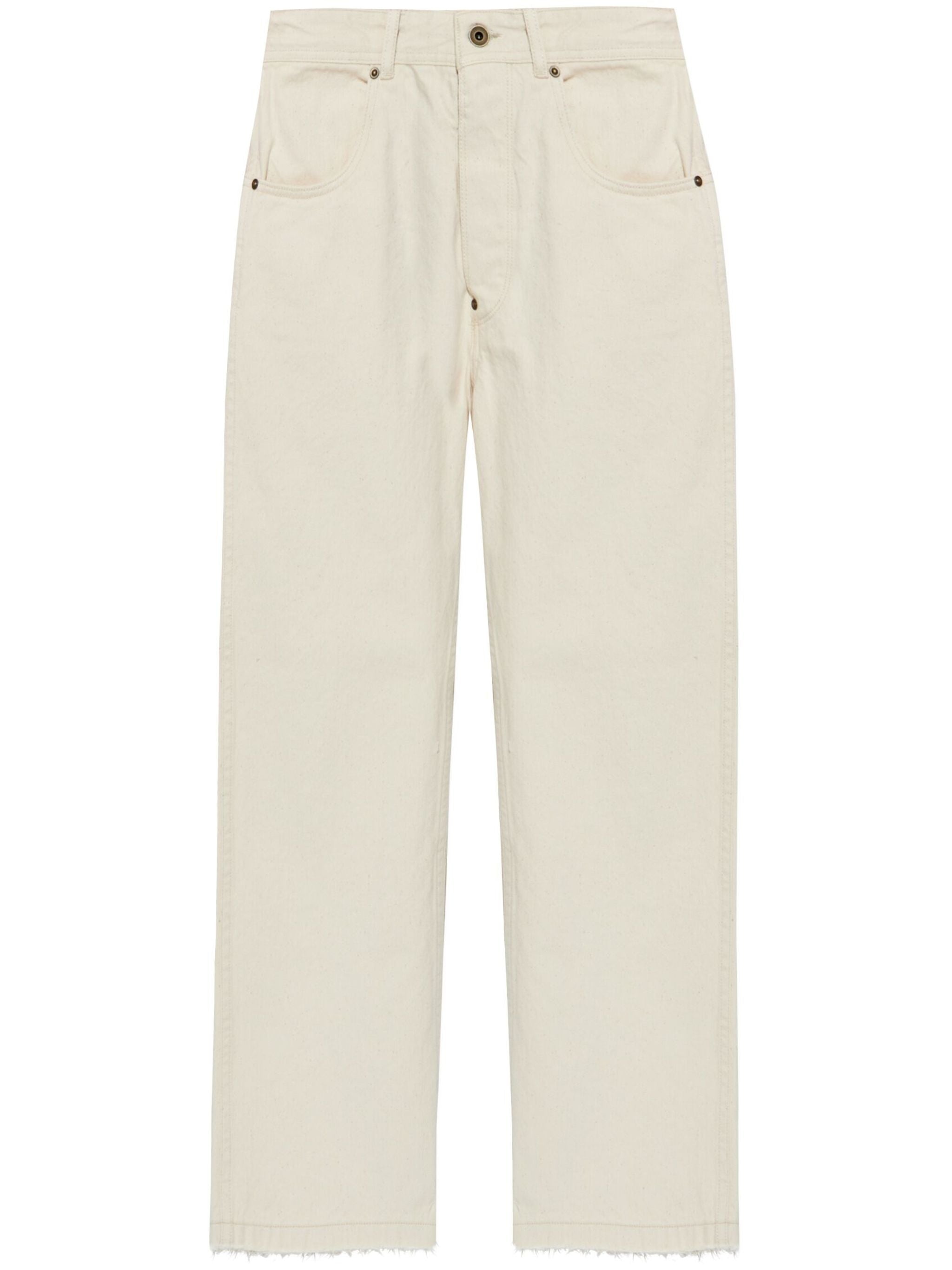 Buckled Straight Jeans - 1