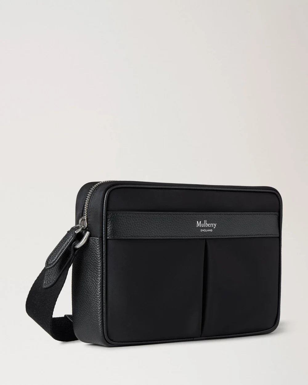 Heritage Nylon Crossbody Black Nylon & Small Classic Grain - 3