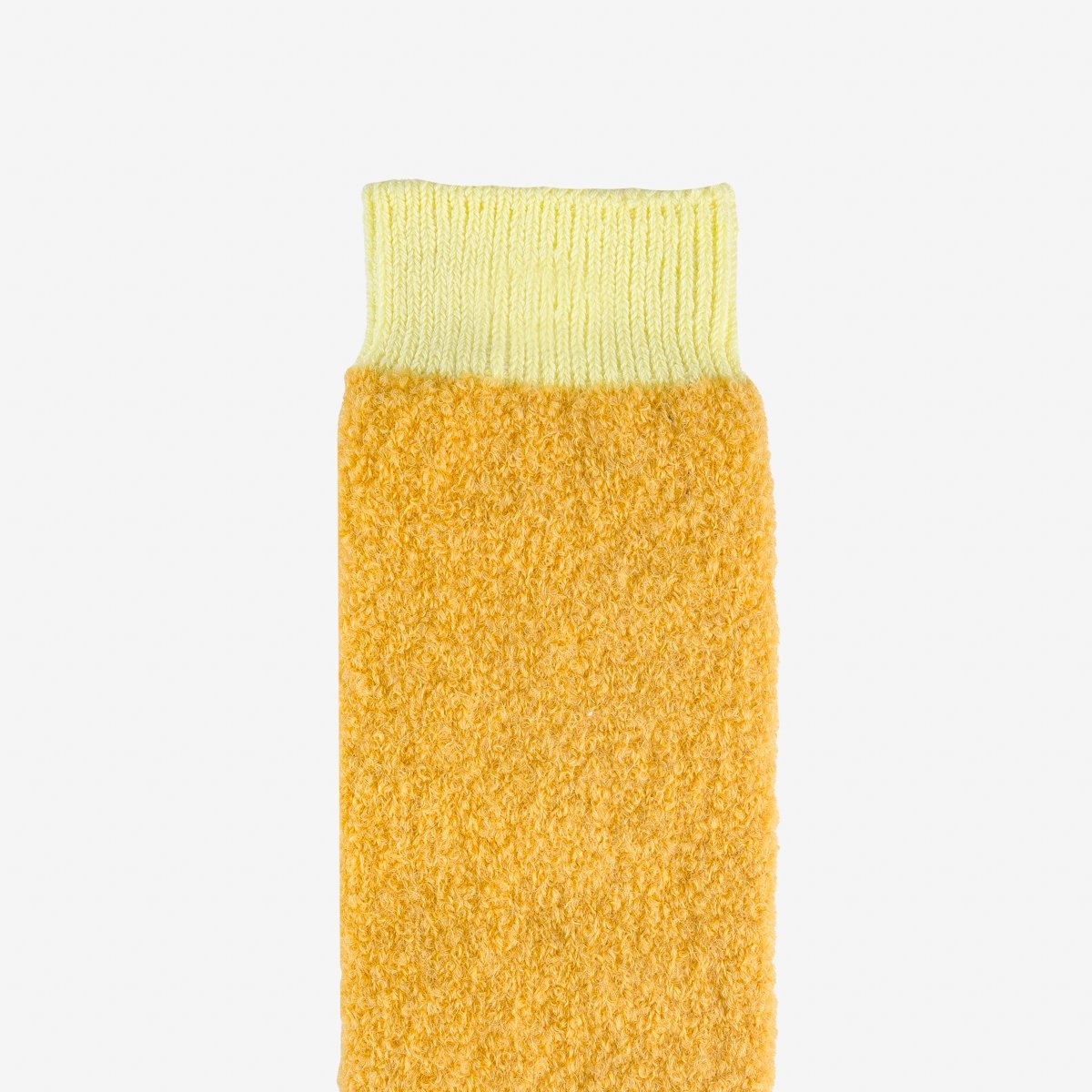 DEC-BOU-YEL Decka Boucle Alpaca Socks - Yellow - 3