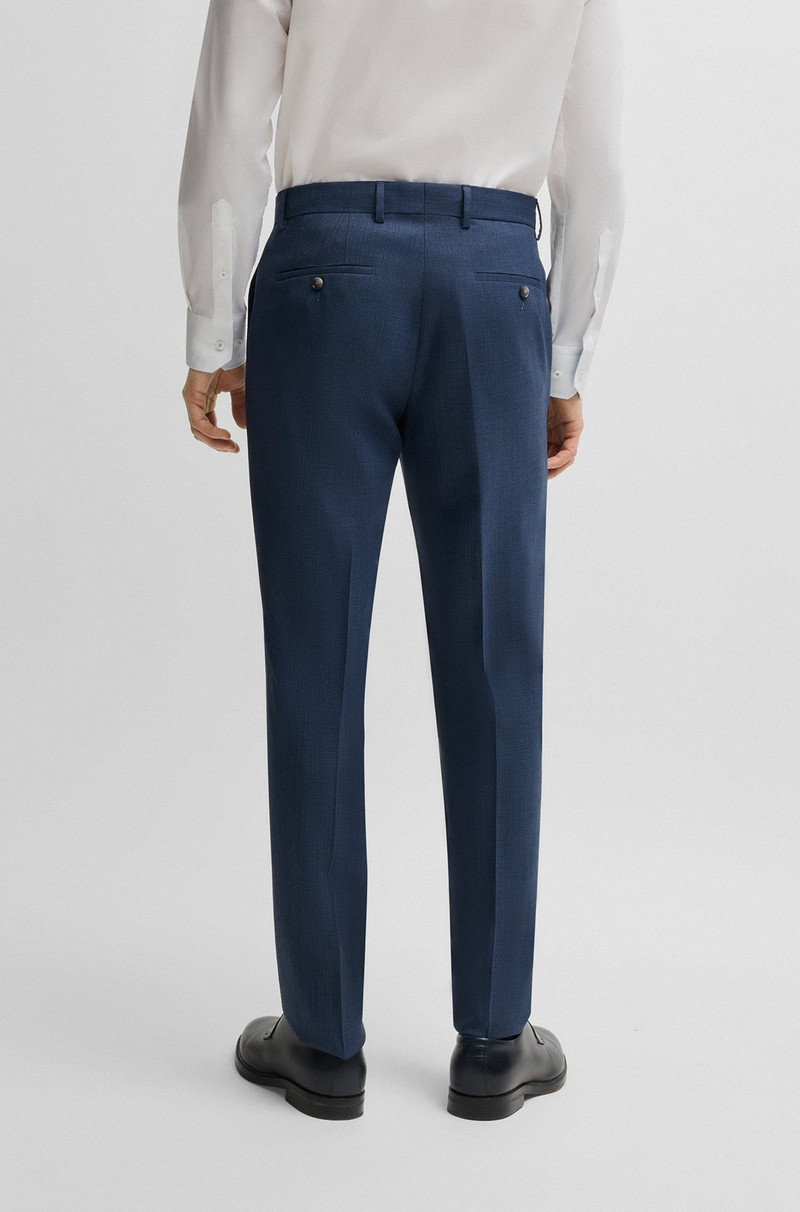 SLIM-FIT THREE-PIECE SUIT IN PATTERNED WOOL 7