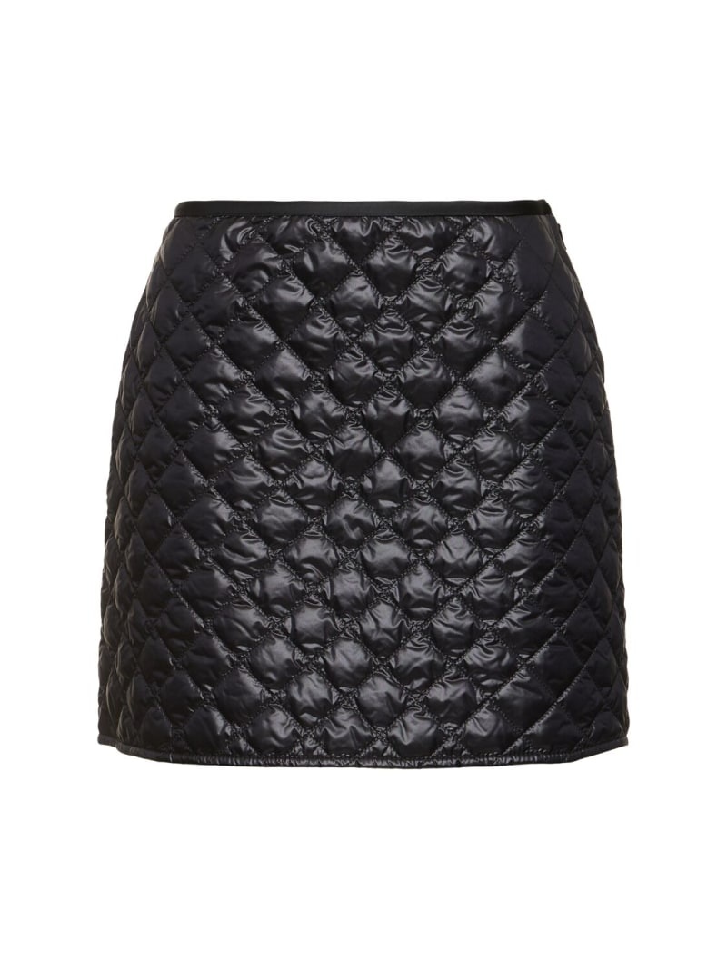 Quilted nylon skirt - 1