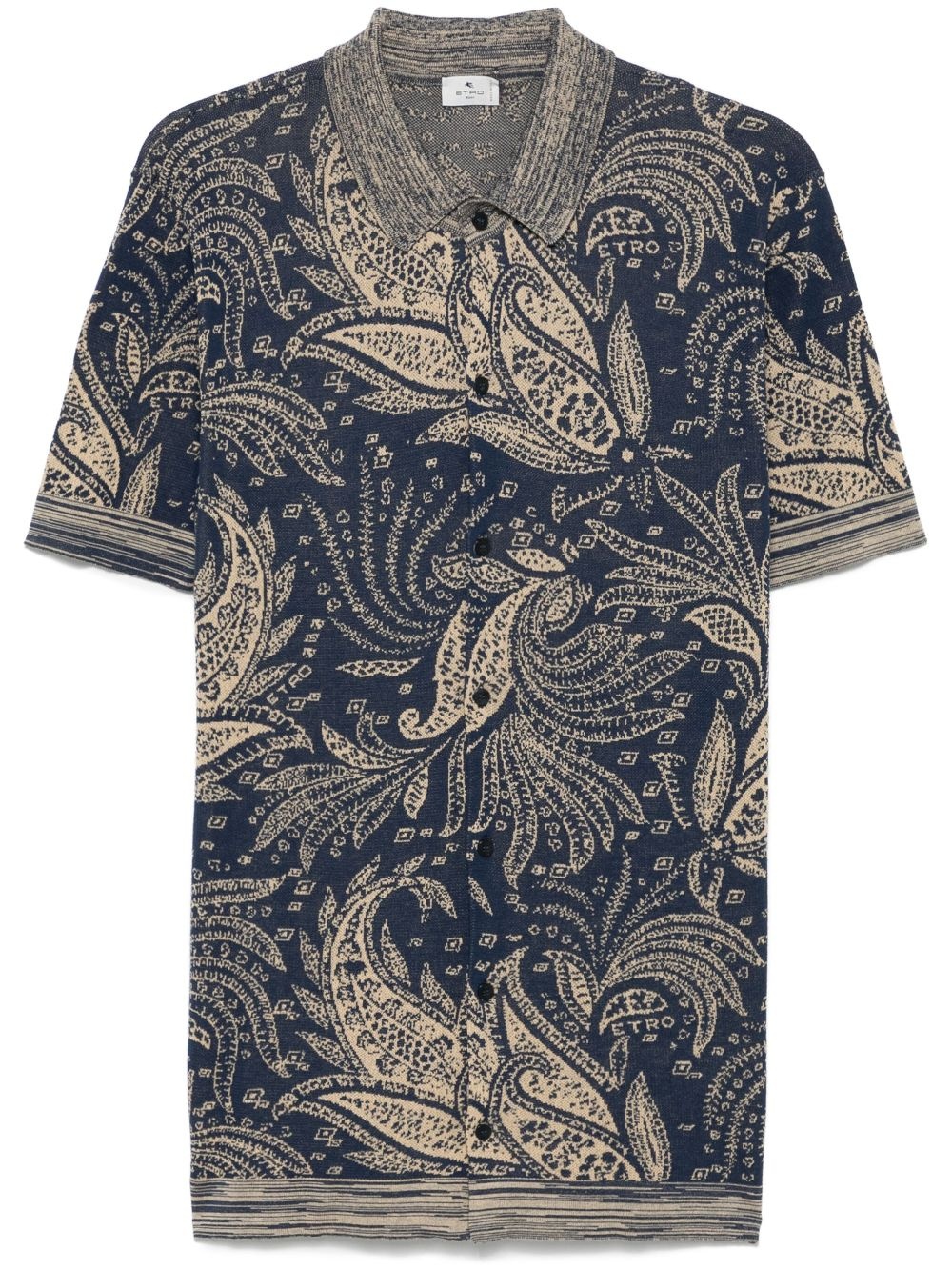 paisley-jacquard shirt - 1