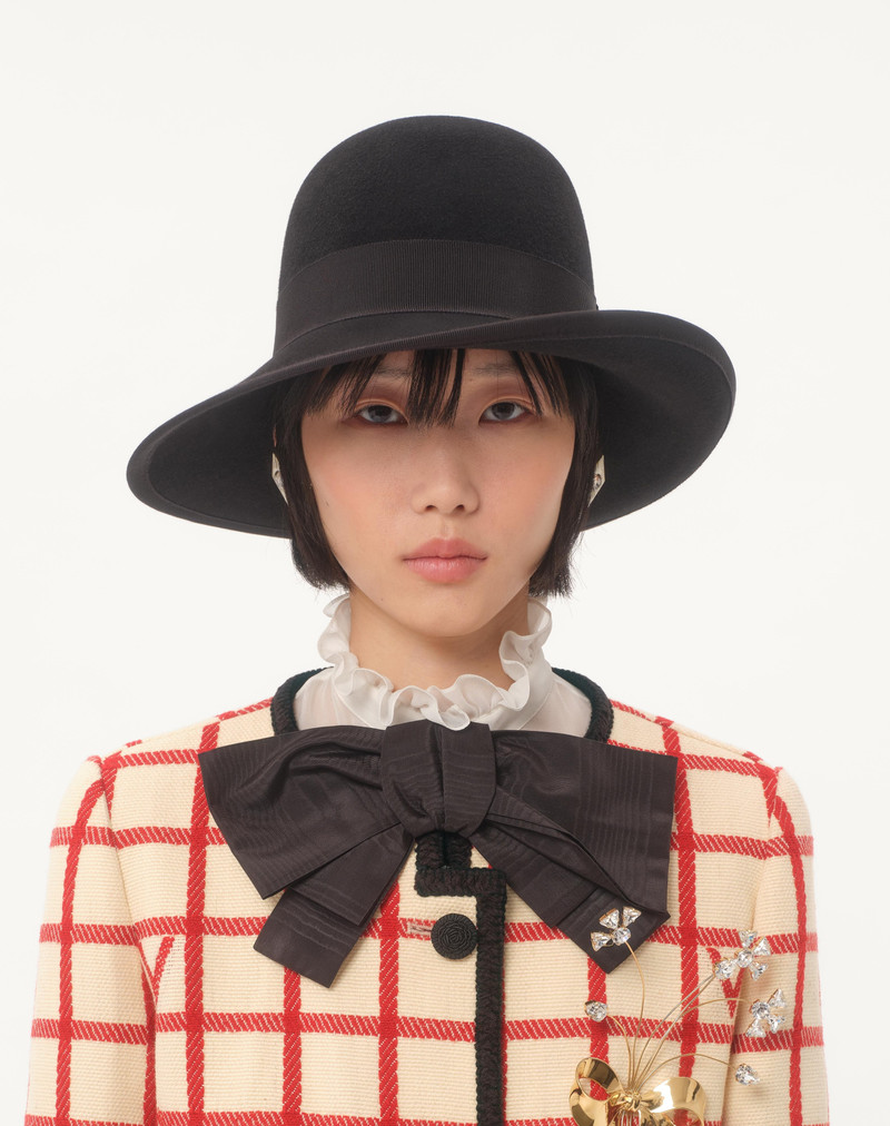 Valentino VLOGO SIGNATURE HAT IN LAPIN FABRIC outlook