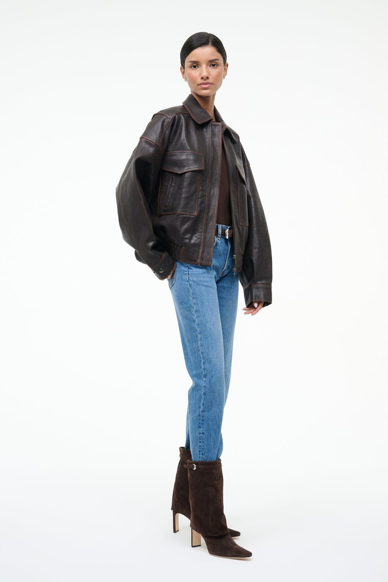 STAUD WALLY FOLDOVER MID-CALF BOOT ESPRESSO SUEDE 4
